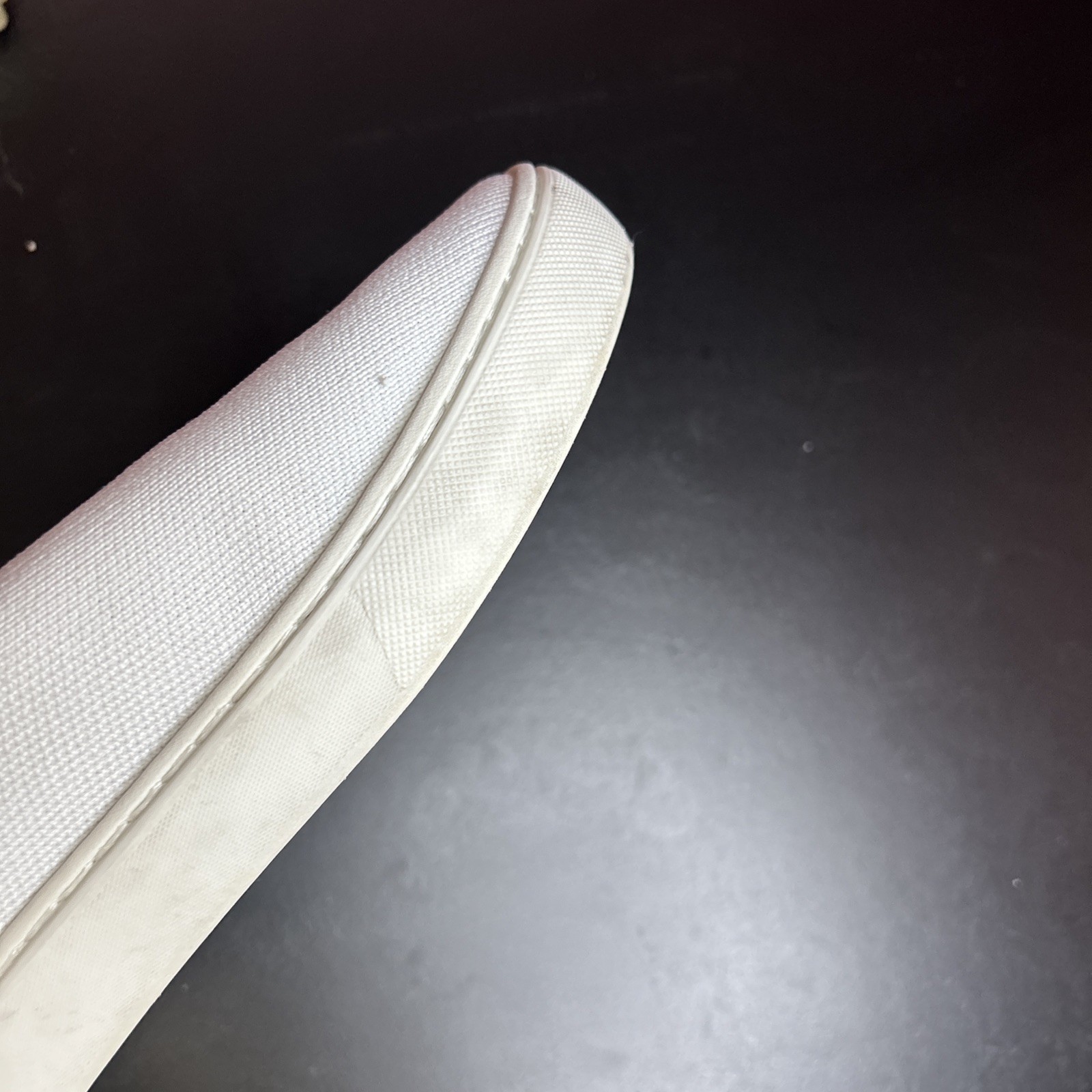 Rothy’s The Original Womens Size 9.5 White Casual Walking Slip On Shoes Sneakers