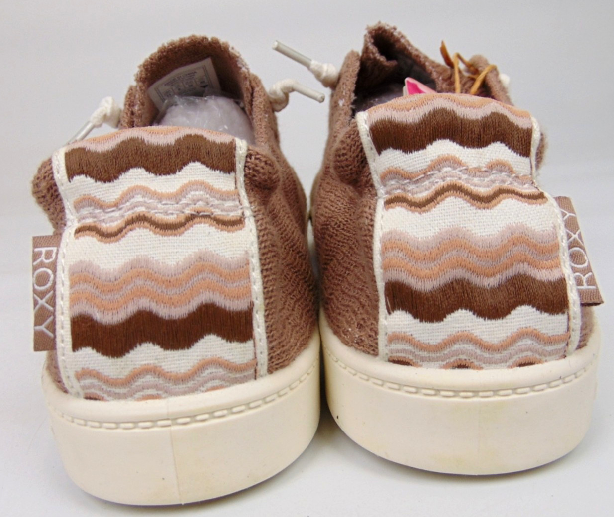 Roxy Bayshore Plus Casual Sneakers Women’s Size 11.0 M, Beige Lace Up Shoes