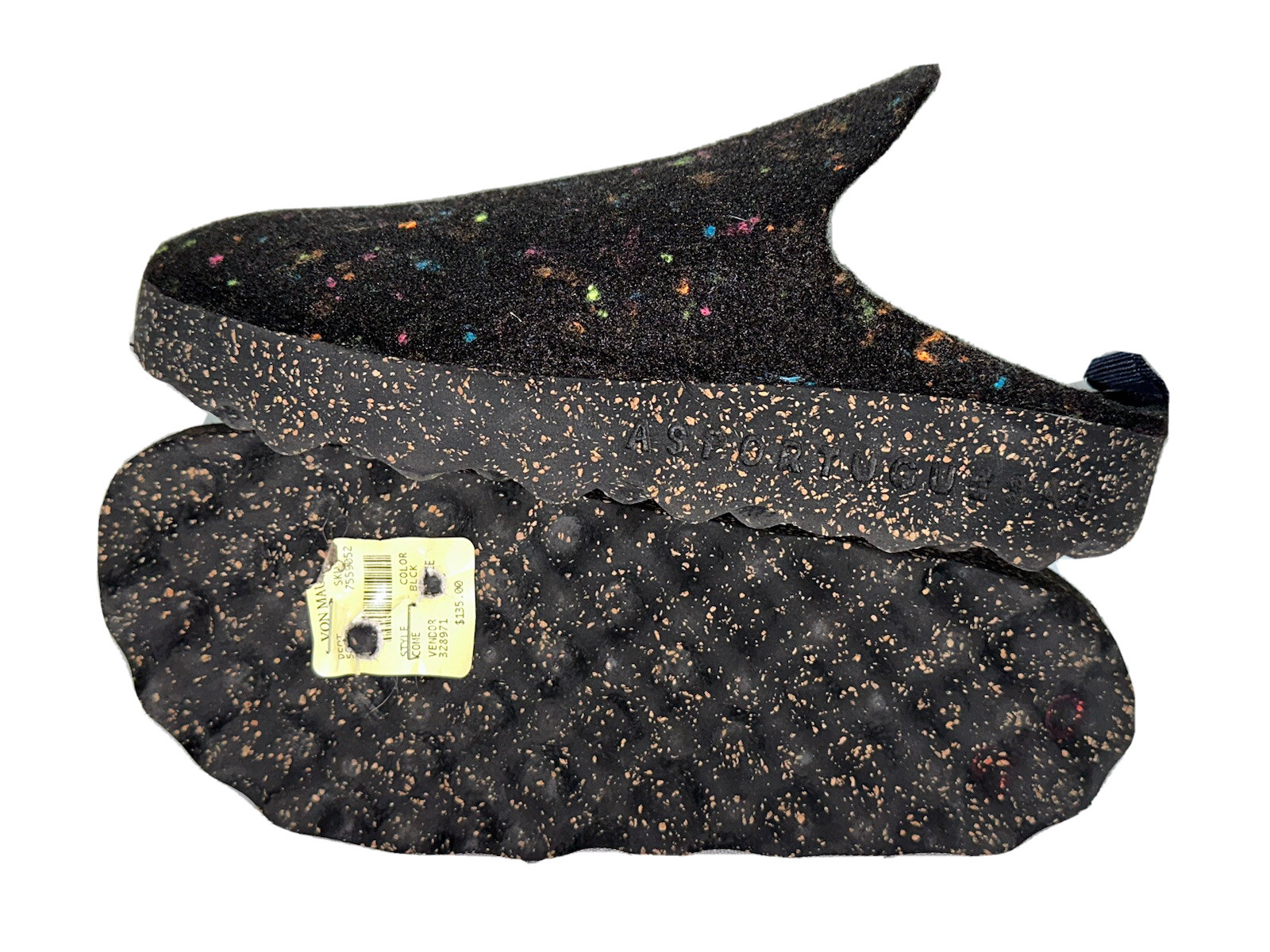 Asportuguesas by Fly London Come Slip On Shoes Mules Size 5.5 US Black LED