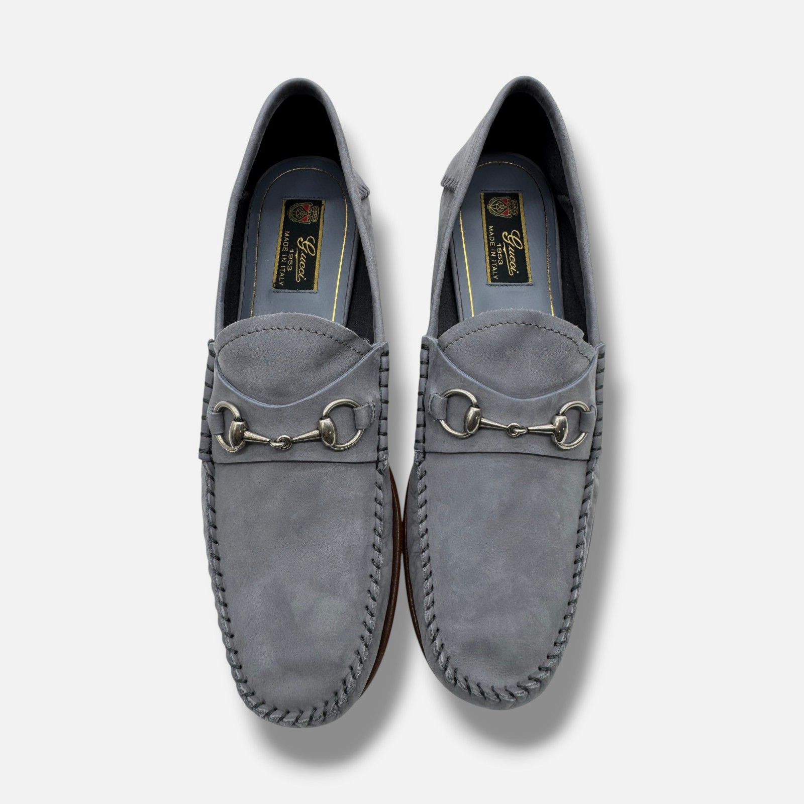 Gucci Women’s Gray Gigi Loafers Shoe Size 39.5
