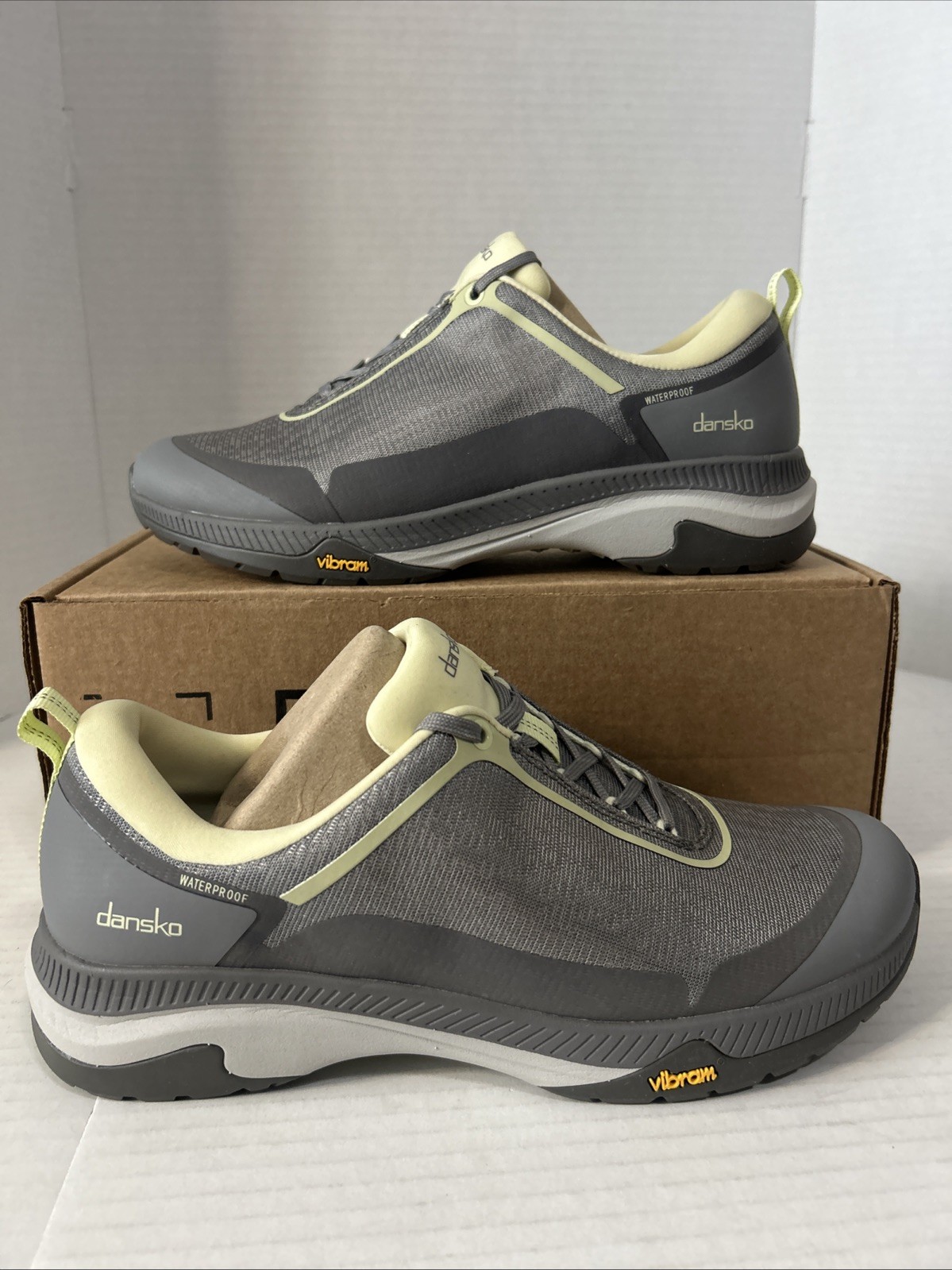 DANSKO Women Makayla Gray Mesh Yellow Hiking Shoes Sneakers EU 41 NEW