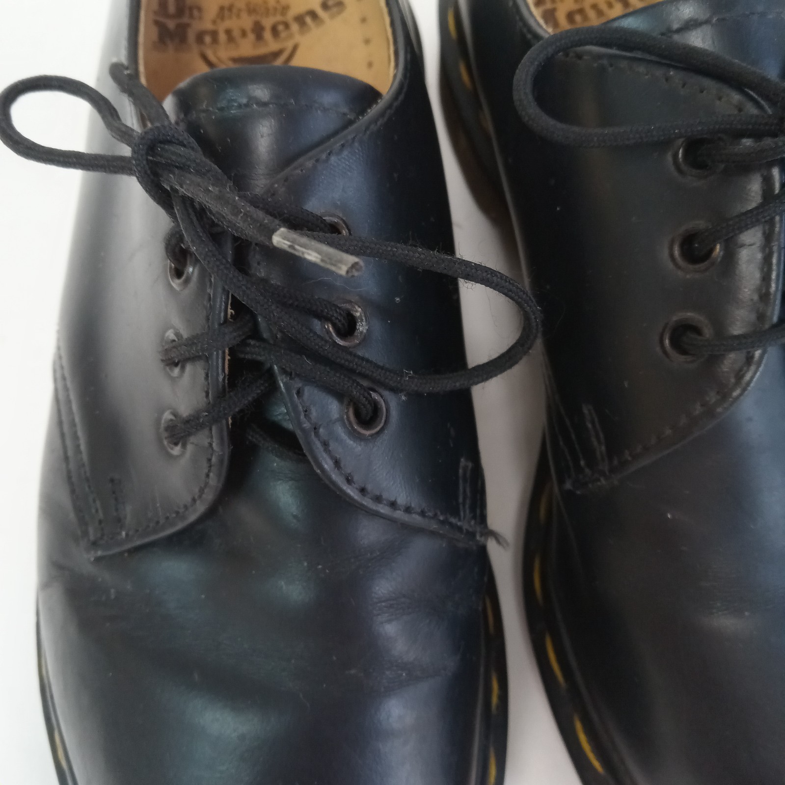 Dr Martens Size 4 US Woman 2 UK Made in England Black Shoes C2 DM22085 Leather