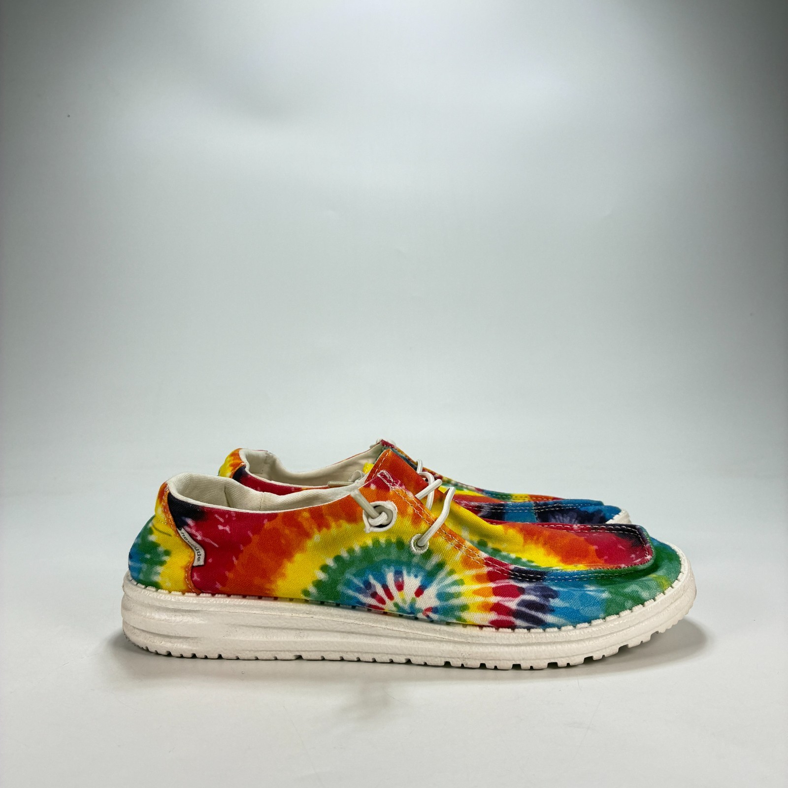 HEYDUDE Wendy Mandala Tie Dye Casual Comfort Low Top Slip On Shoes Womens Size 8