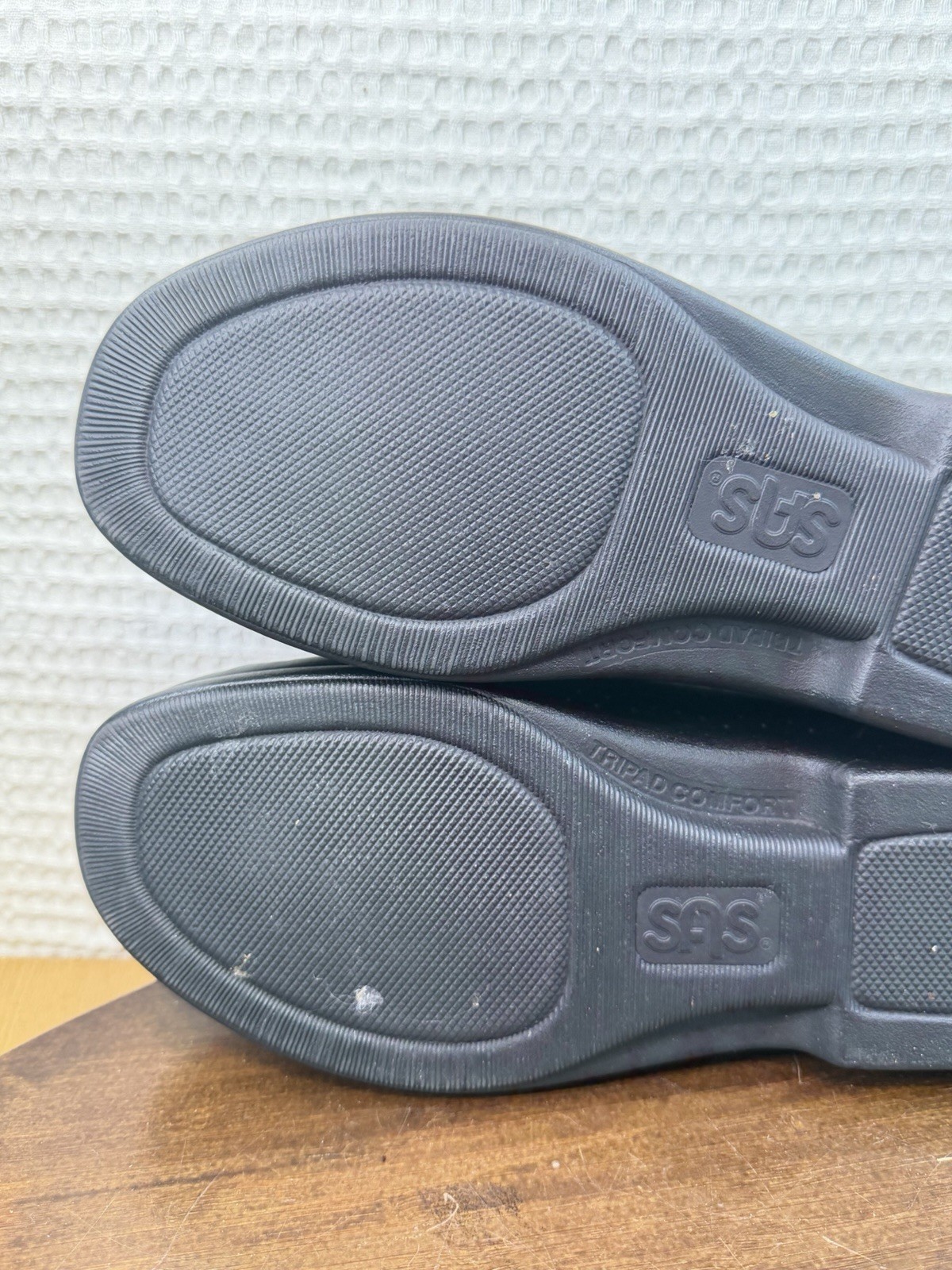 SAS “Take Time Black” Tripad Leather Comfort Walking Women’s Shoes Size 9.5 M