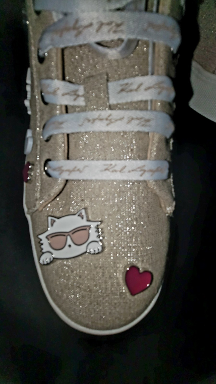 Gorgeous Karl Lagerfeld Paris Women’s Cate Pins Casual and Fashion Sneakers