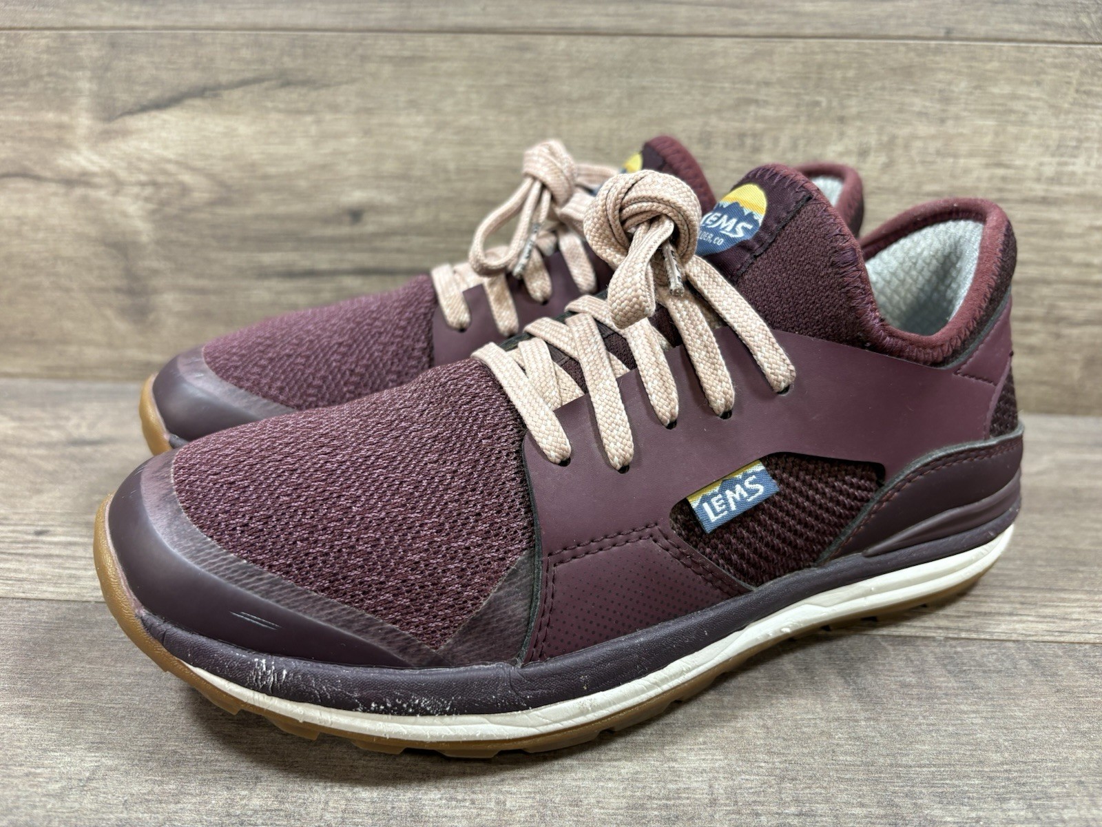 Lems Mesa Trail Walking Shoes Hiking Lightweight Rosewood Womens Size 7.5