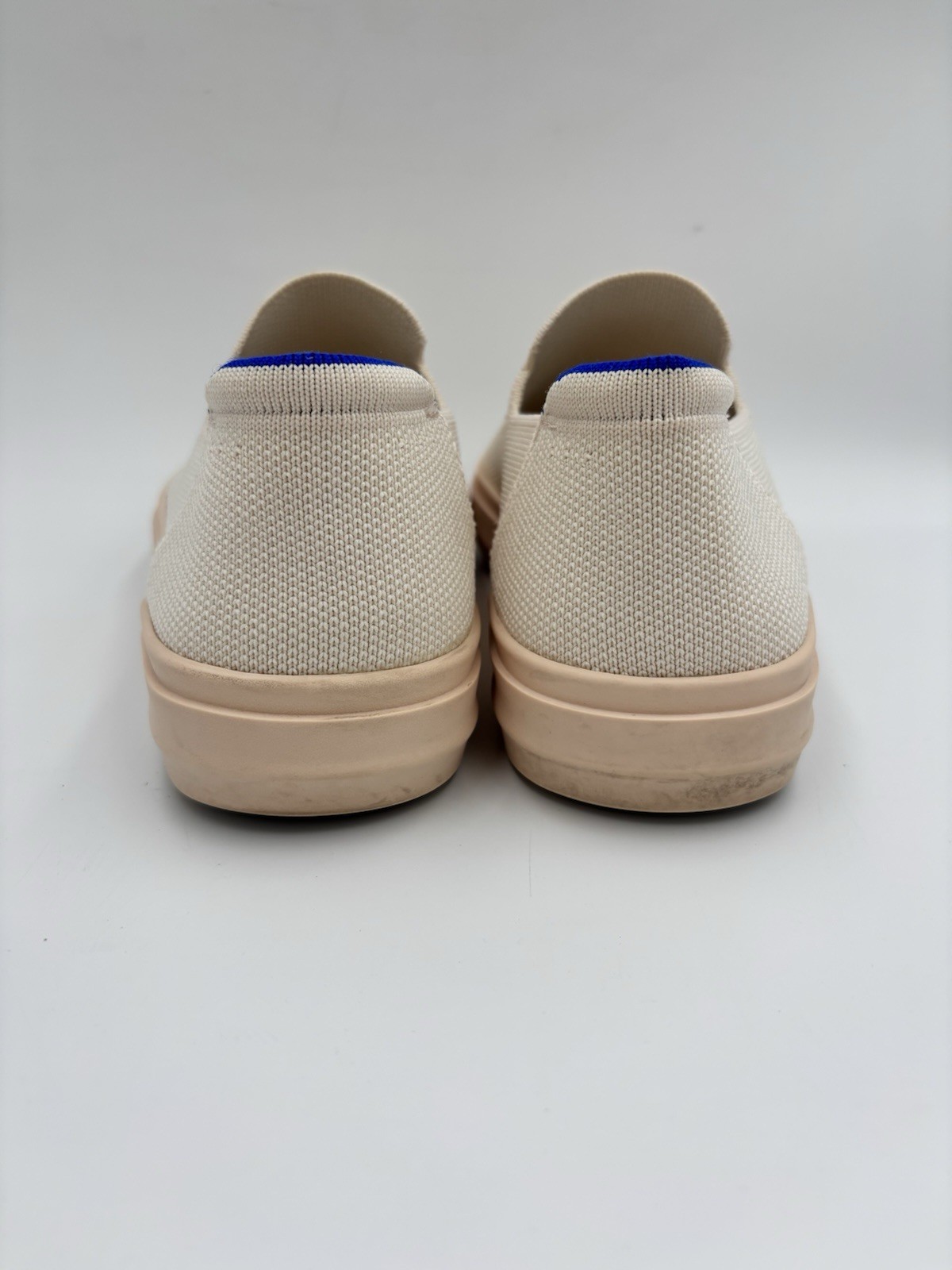 Rothy’s The City Slip On Sneakers Soft Nude Blush Womens Size 7 Casual Shoe