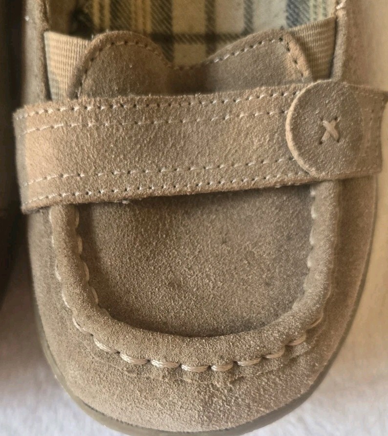Rocket Dog Suede Slip On Shoes Womens Size 10 Tan Slip On Button Cute Brown C218
