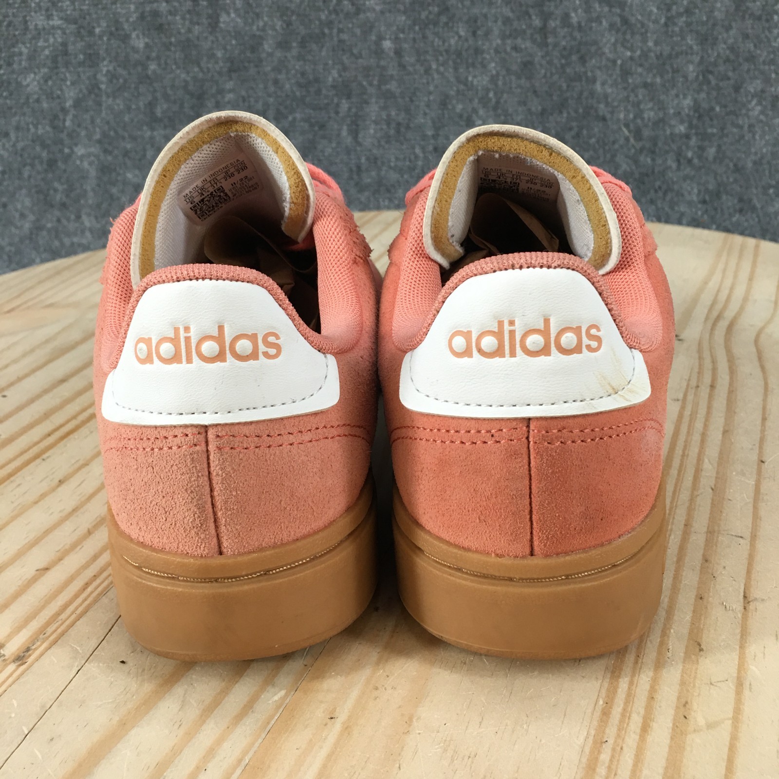 Adidas Grand Court Alpha Shoes Womens 6 M Sneakers Casual ID9847 Suede Peach