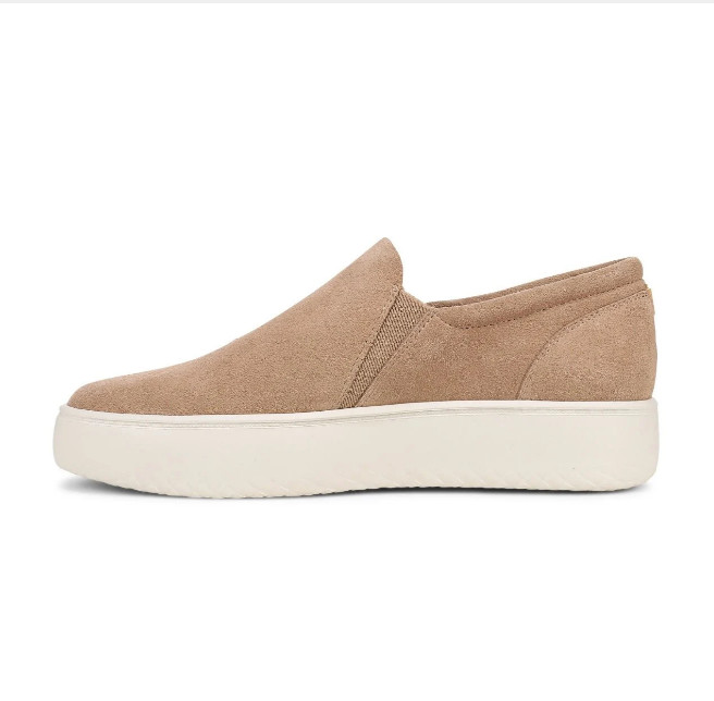 NEW VIONIC Ellen Platform Slip On Sneaker, Desert Sand Suede