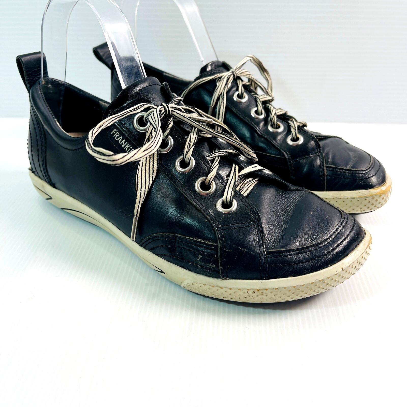 FRANKiE4 Ellie III Black Leather Sneakers Women’s AU 8 Orthotic Comfort Shoes
