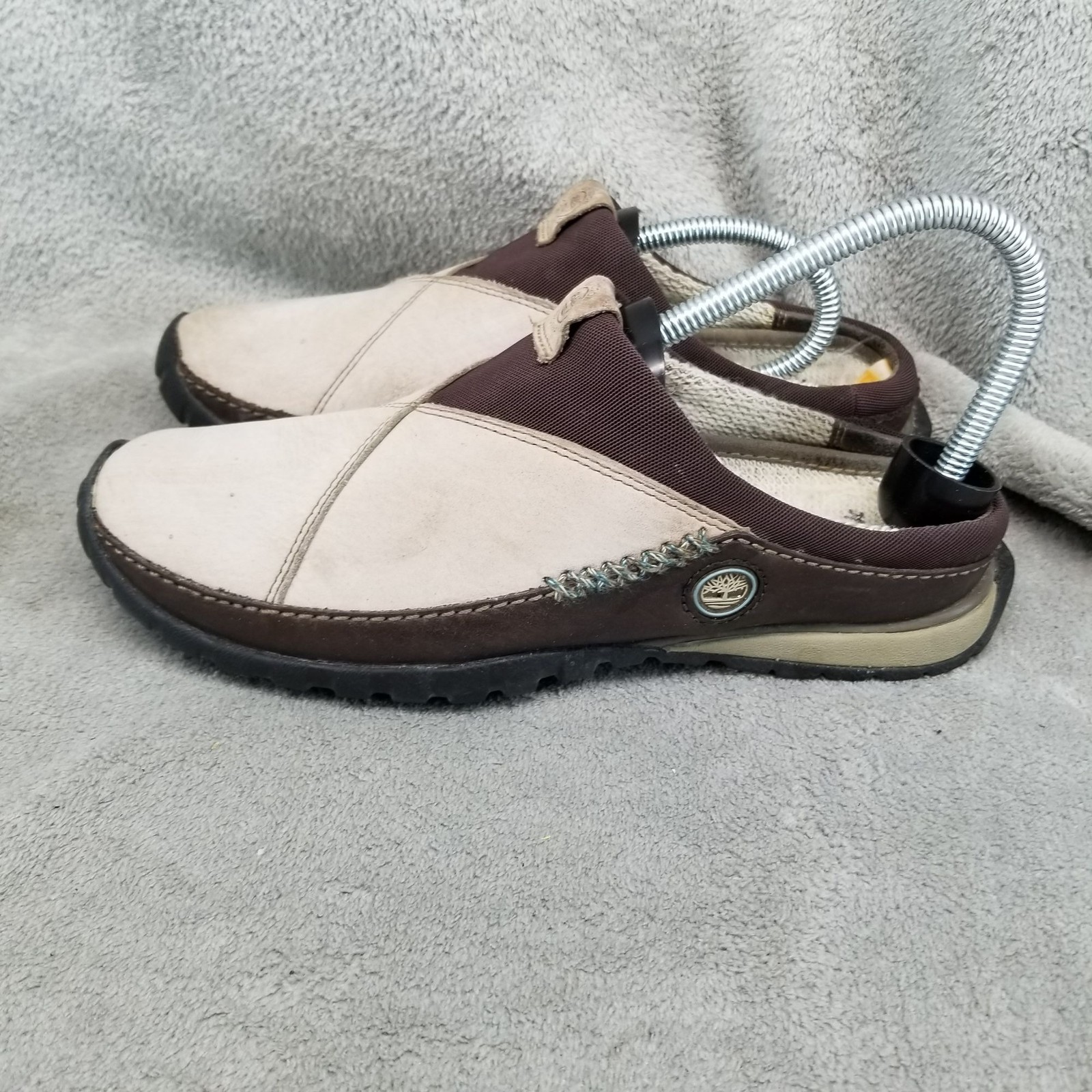 Timberland & Smartwool Shoes Womens 6.5 Brown Tan Slip On Clogs *Read*
