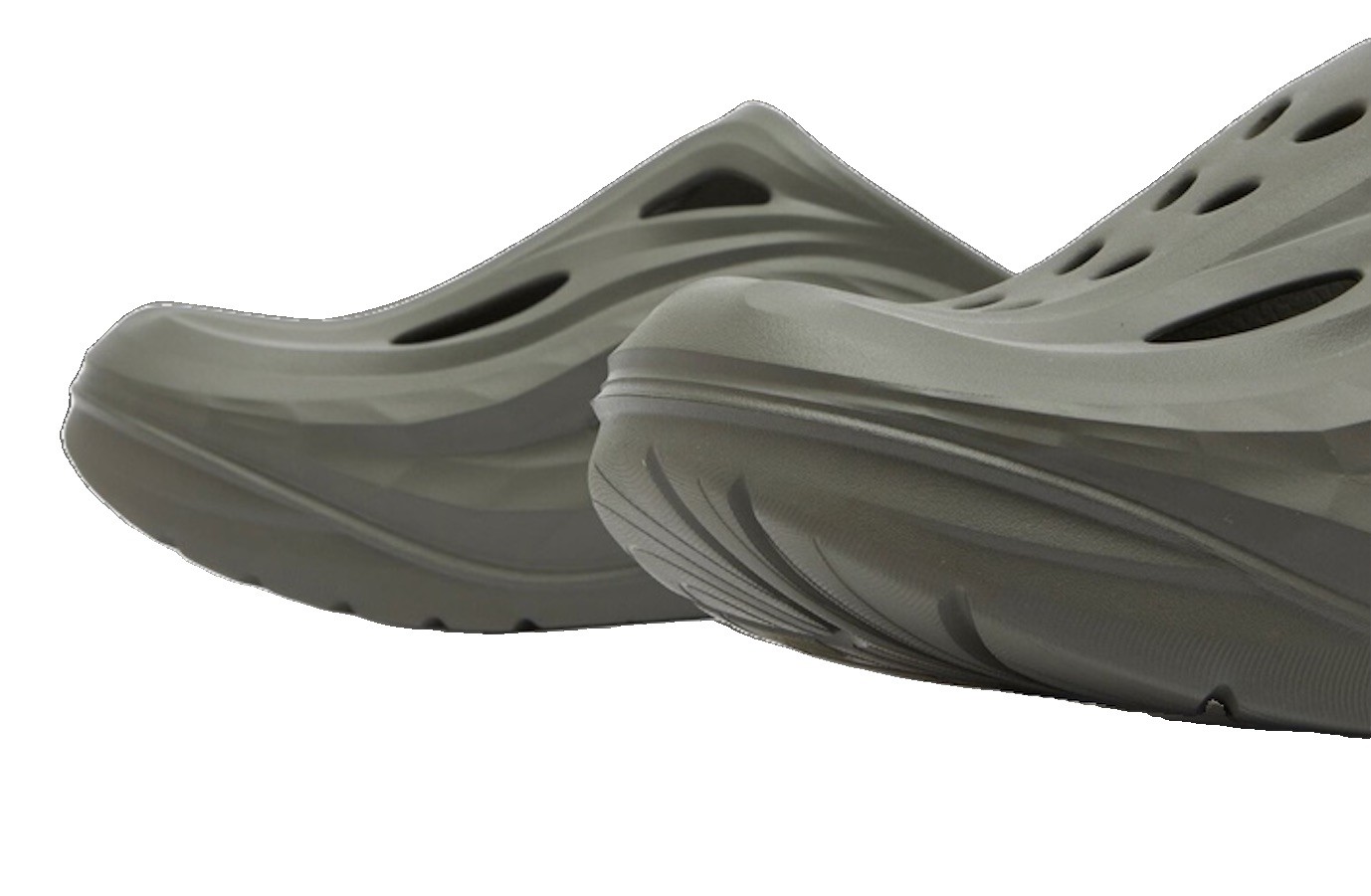 Hoka One Recovery Mule Clog Slate Grey Size 8