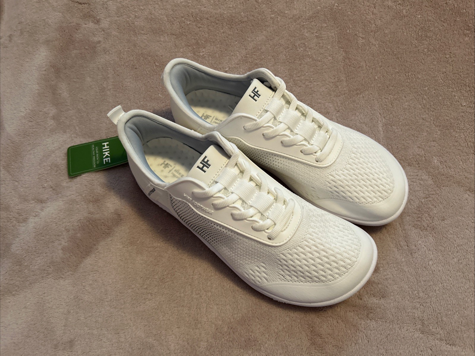 New! Hike Footwear HF Stride White/Grey Hiking Shoe Sneaker, Women’s Size 8/8.5