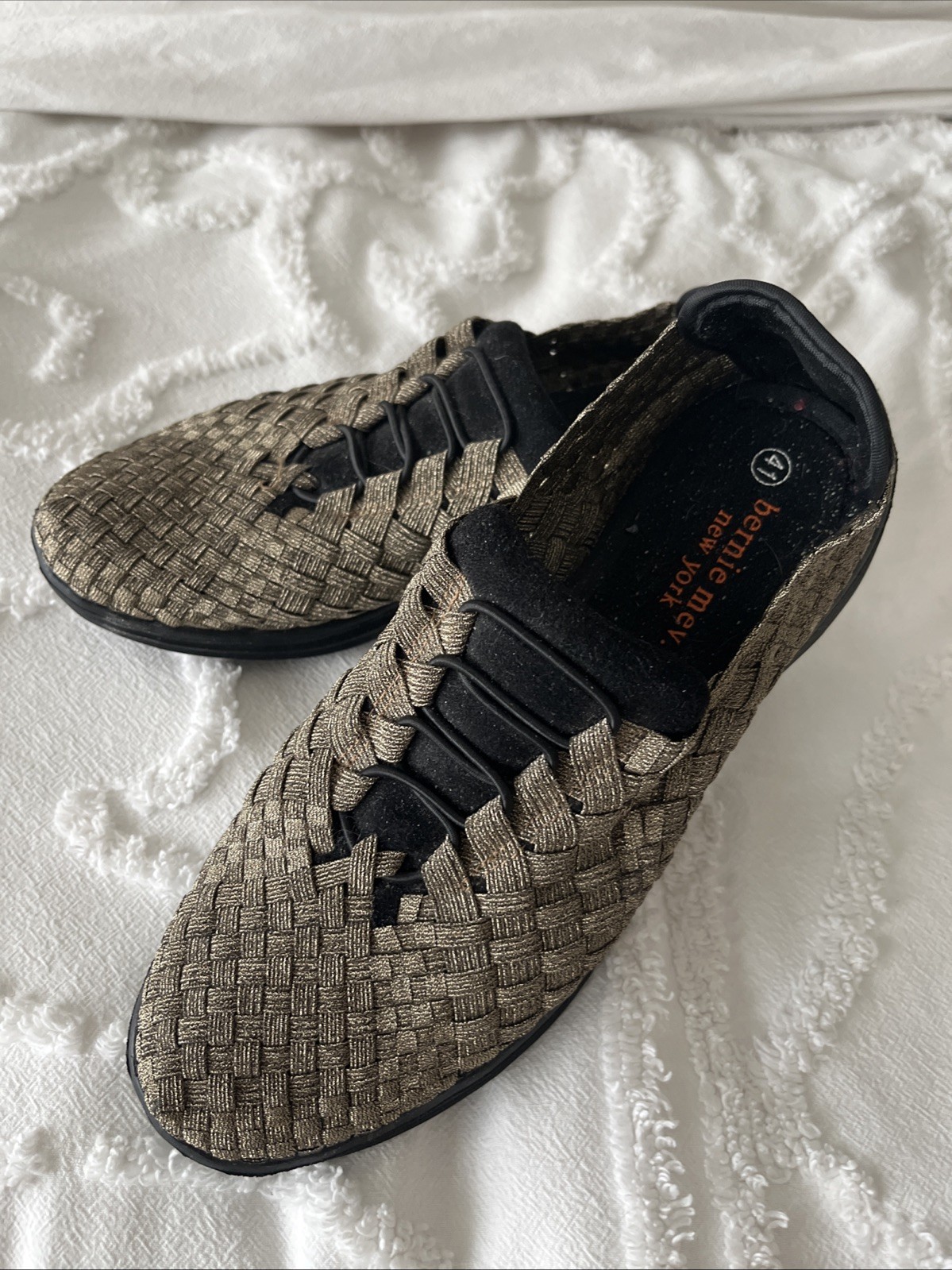 Bernie Mev Slip On Shoes Victoria Bronze EU 41 US 10 See Size Chart NWOB