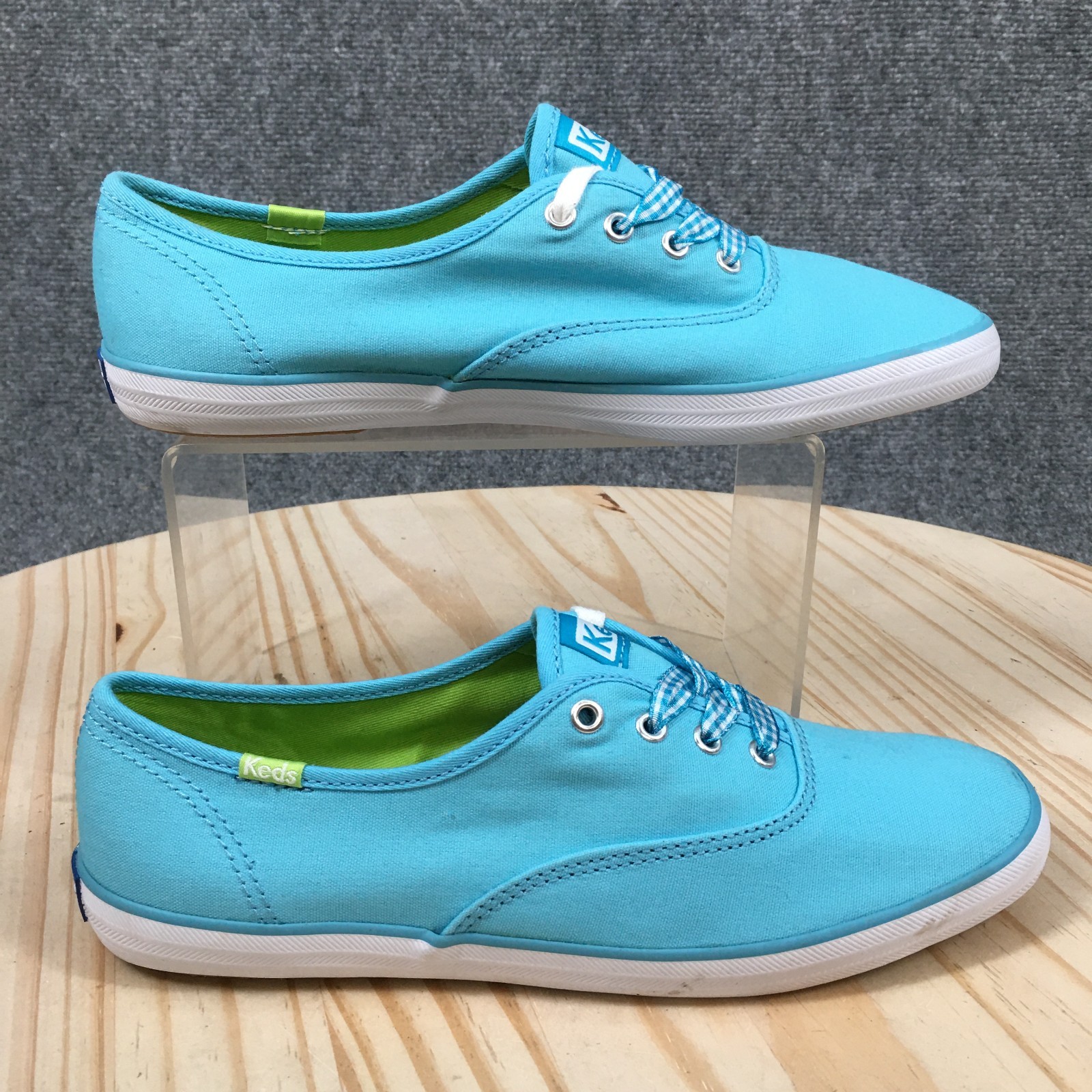 Keds Champion Shoes Womens 7 Lace Up Sneakers Casual Comfort Low Top Blue NEW