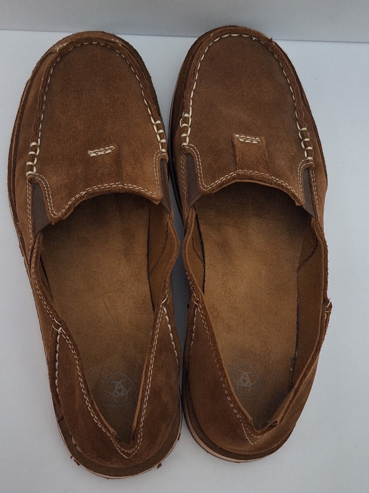 Ariat Crusier Casual Slip On Shoes Women’s Sz 8.5B Brown Suede Leather Western