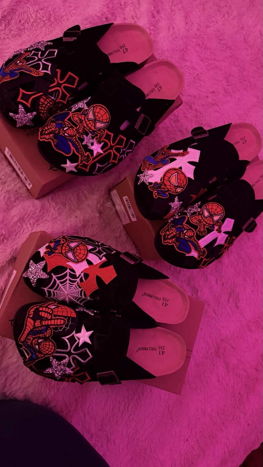 Customized Spider-Man Clogs Unisexed Shoes. Shoes Included (Any Size)