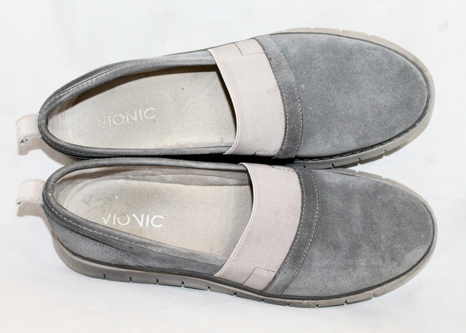 VIONIC Kristi Suede Slip Ons Wo’s 8.5M Eu 40 Gray