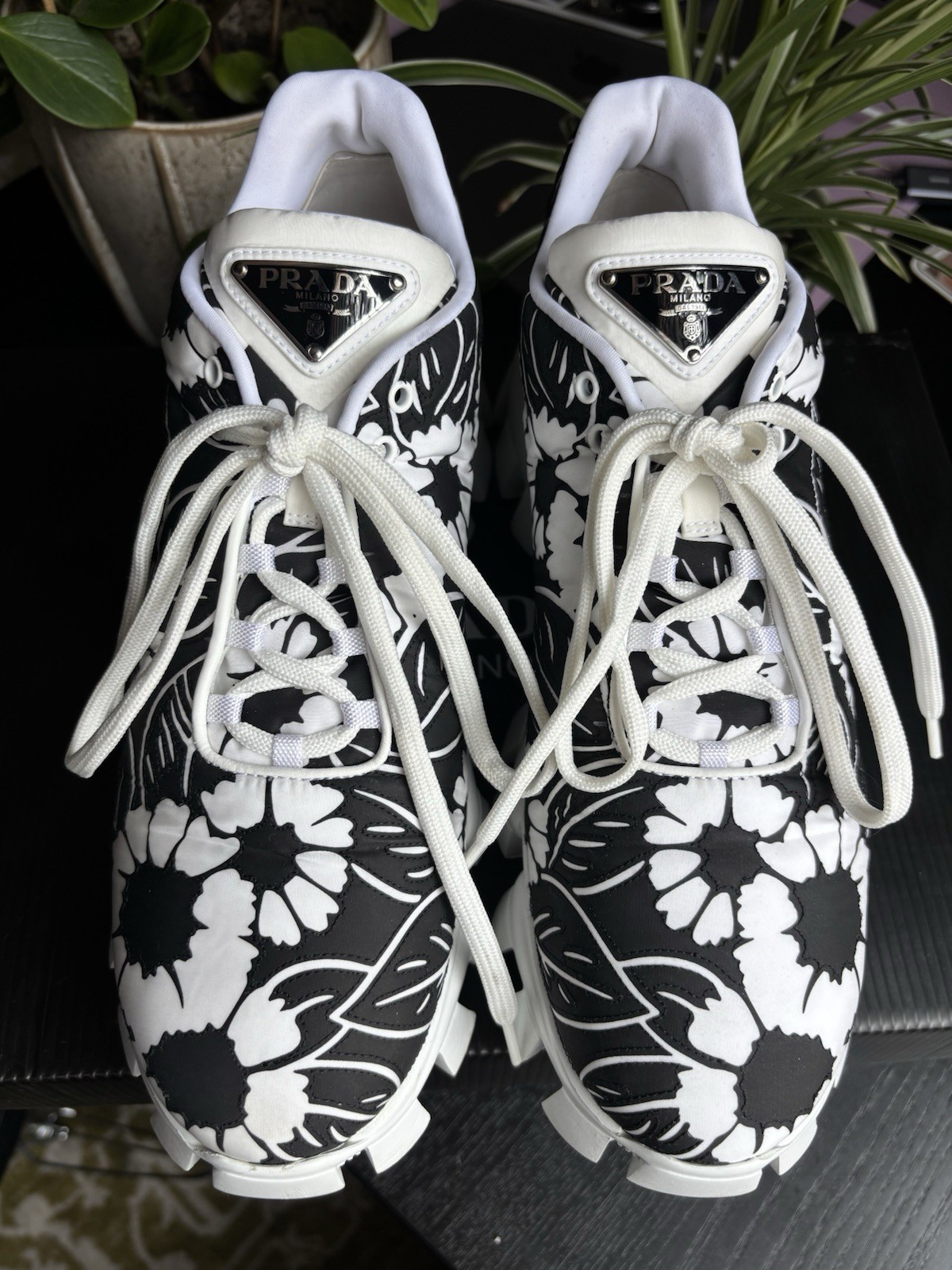 Authentic Prada NY Piuma ST. Fiori Floral Sneakers – Size EU 40