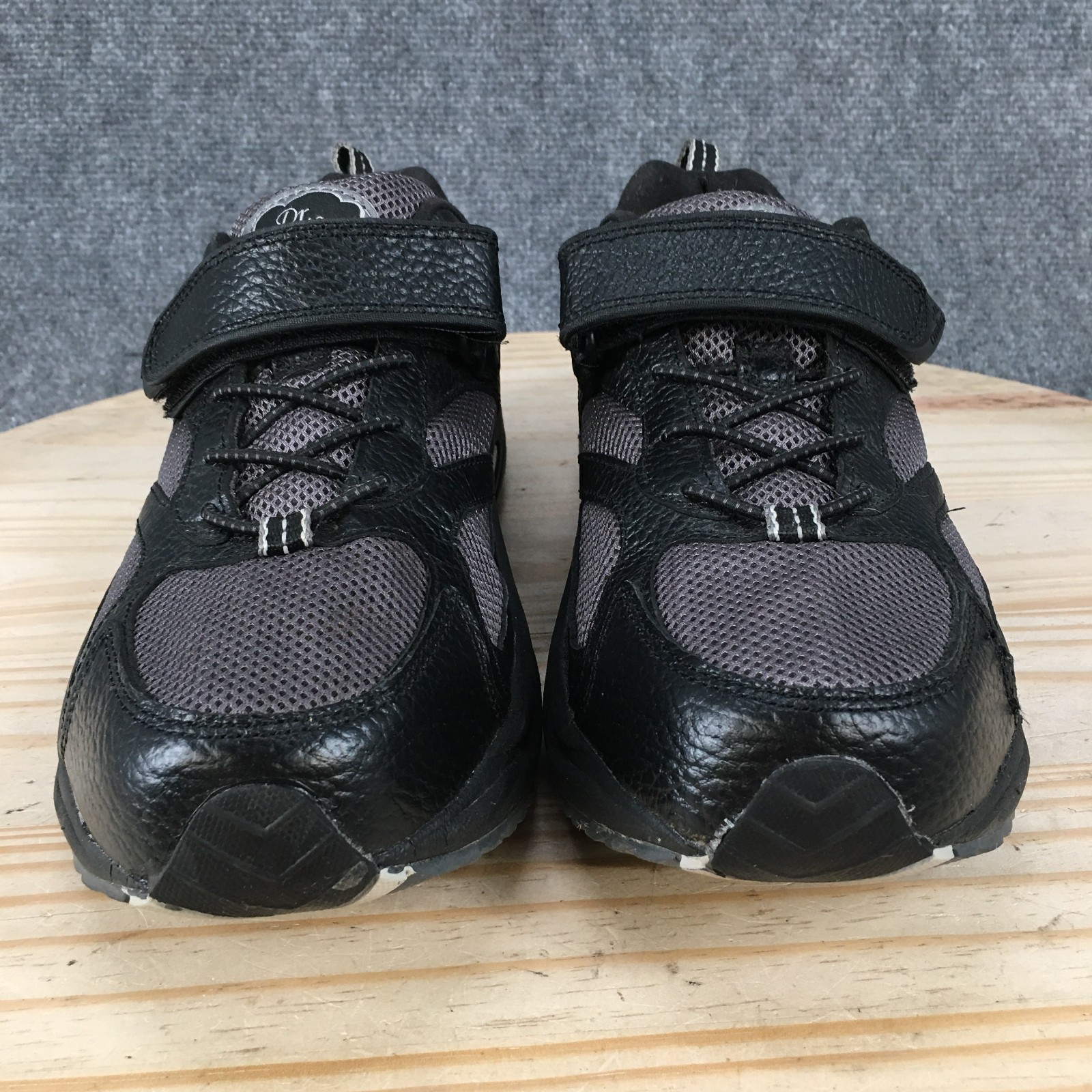 Dr Comfort Shoes Womens 9.5 Wide Walking Sneakers Black Endurance Leather 6810