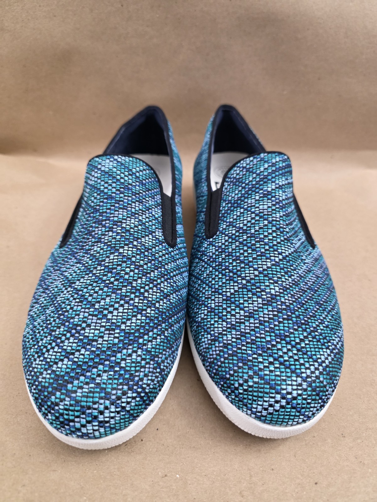 Fitflop (Sz 9) Superskate Uberknit Slip On Womens Shoes Gray Comfort Sneaker