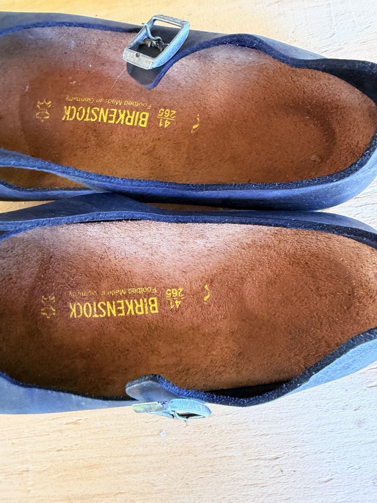 Birkenstock 41 Montova Black 100% Leather