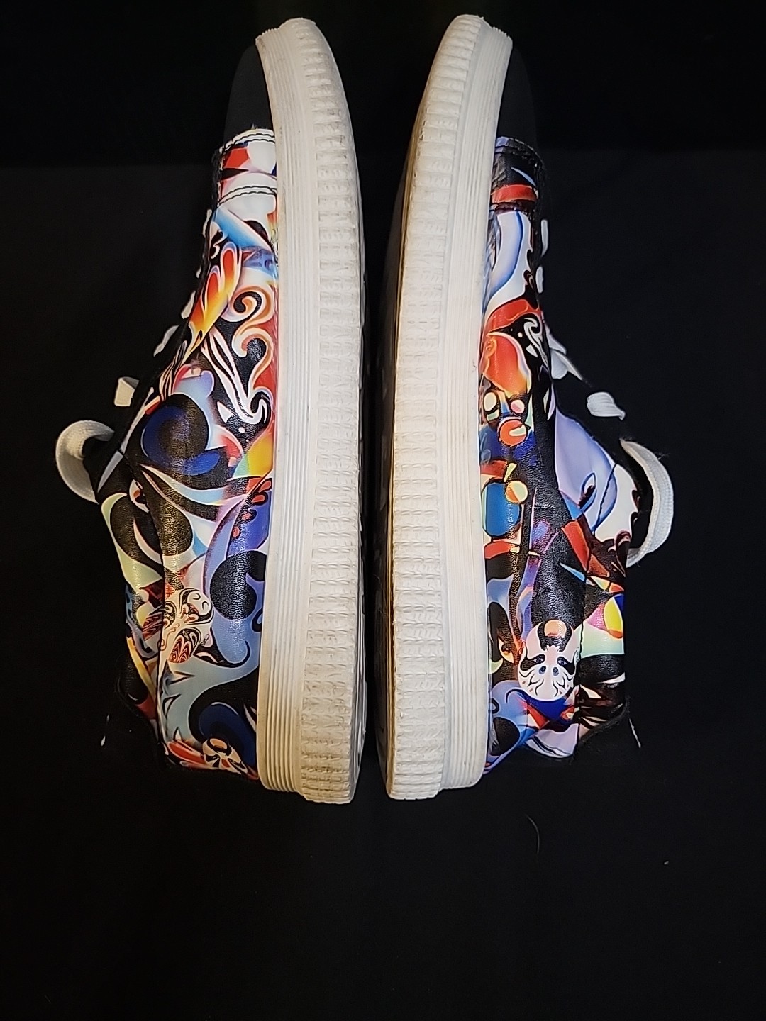 SHE & IN Graffiti Clown Print SHOE SIZE 41 US 10 See Photos Size Chart Sneaker