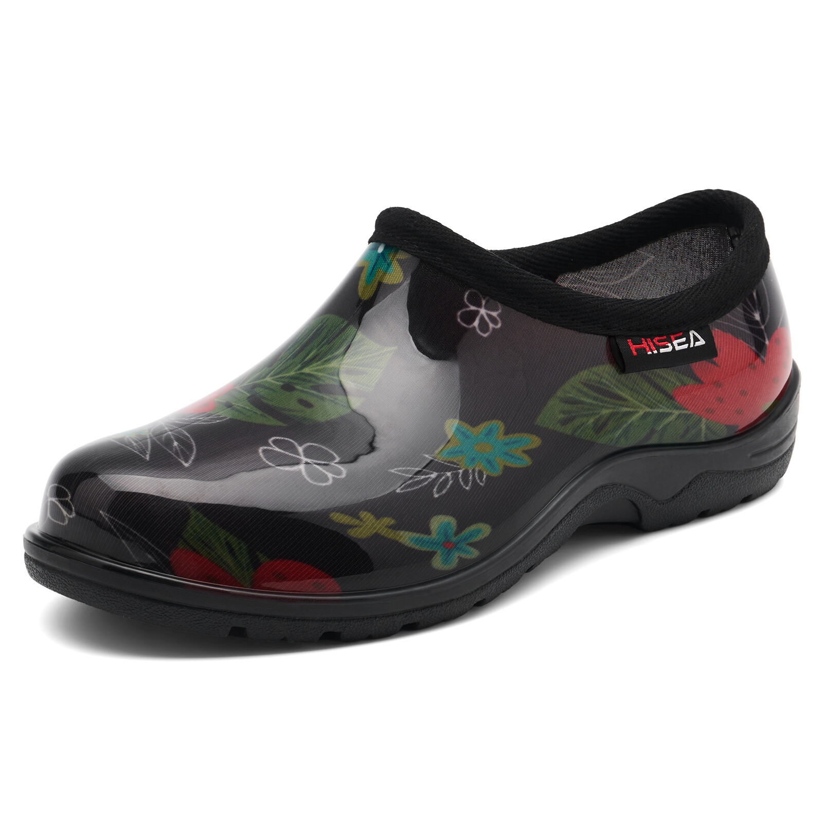 HISEA Women Slip-On Garden Shoes Waterproof Rain Work Clogs Nurse Walking Shoes