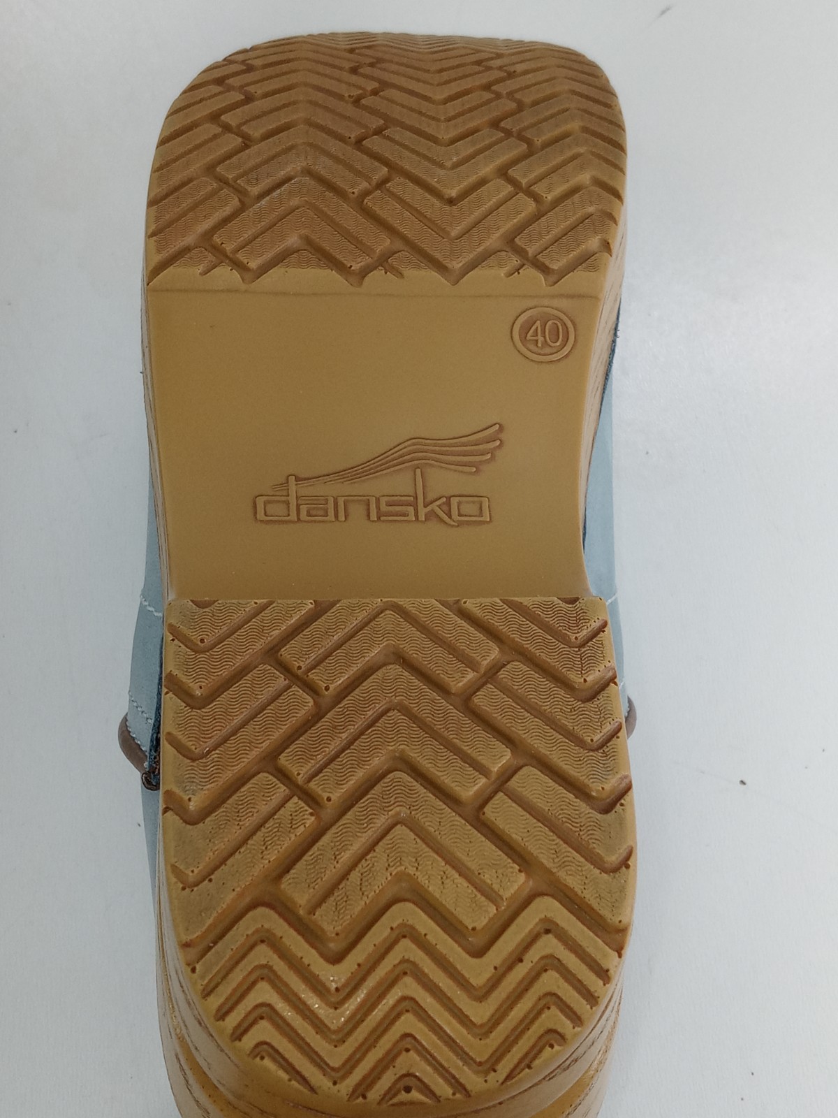 Dansko Twin Pro Dog Walkers Milled Nubuck Women’s Clogs Blue/Brown Sz 40/9-9.5