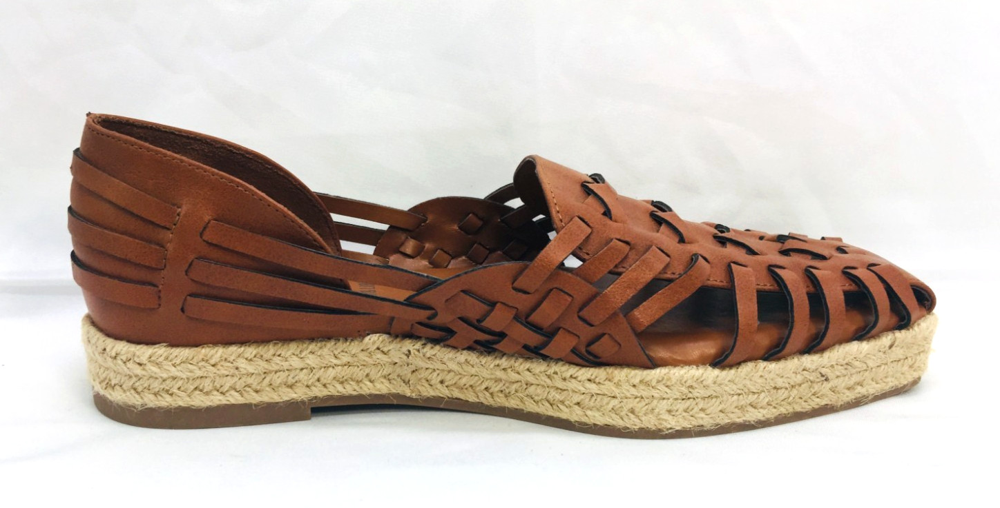 Espadrille Sandal Shoes Sz 8 Huarache Brown Fisherman Asha Comfort Women’s