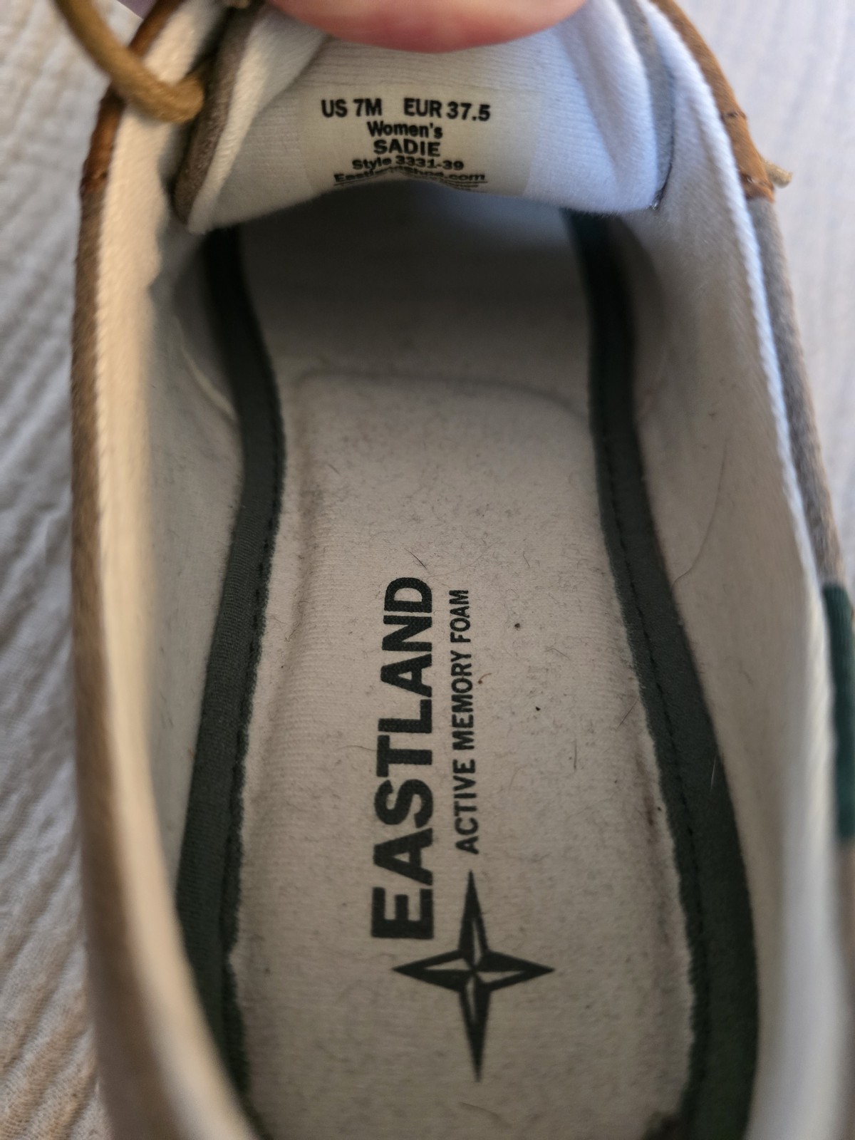 Eastland Sadie Women’s Oxford Shoes Olive Size 7 Gently Worn School Girl Saddle