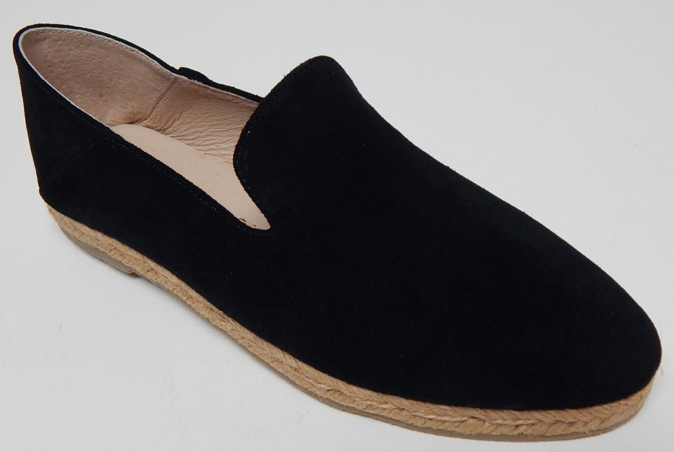 Jack Rogers Audrey Size US 5 M Women’s Suede Flat Espadrille Slip-On Shoes Black