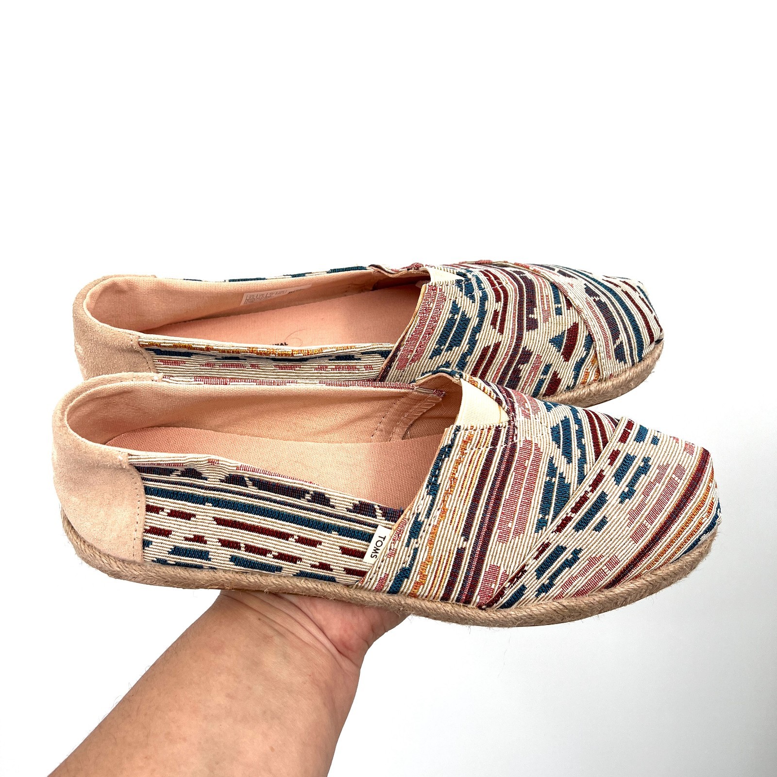 TOMS Classic Alpargata slip-on southwestern geometric print shoes casual 9.5