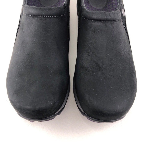 Dansko Patti Black Milled Nubuck Slip on Shoes EUR 42 Womens Size 11.5-12