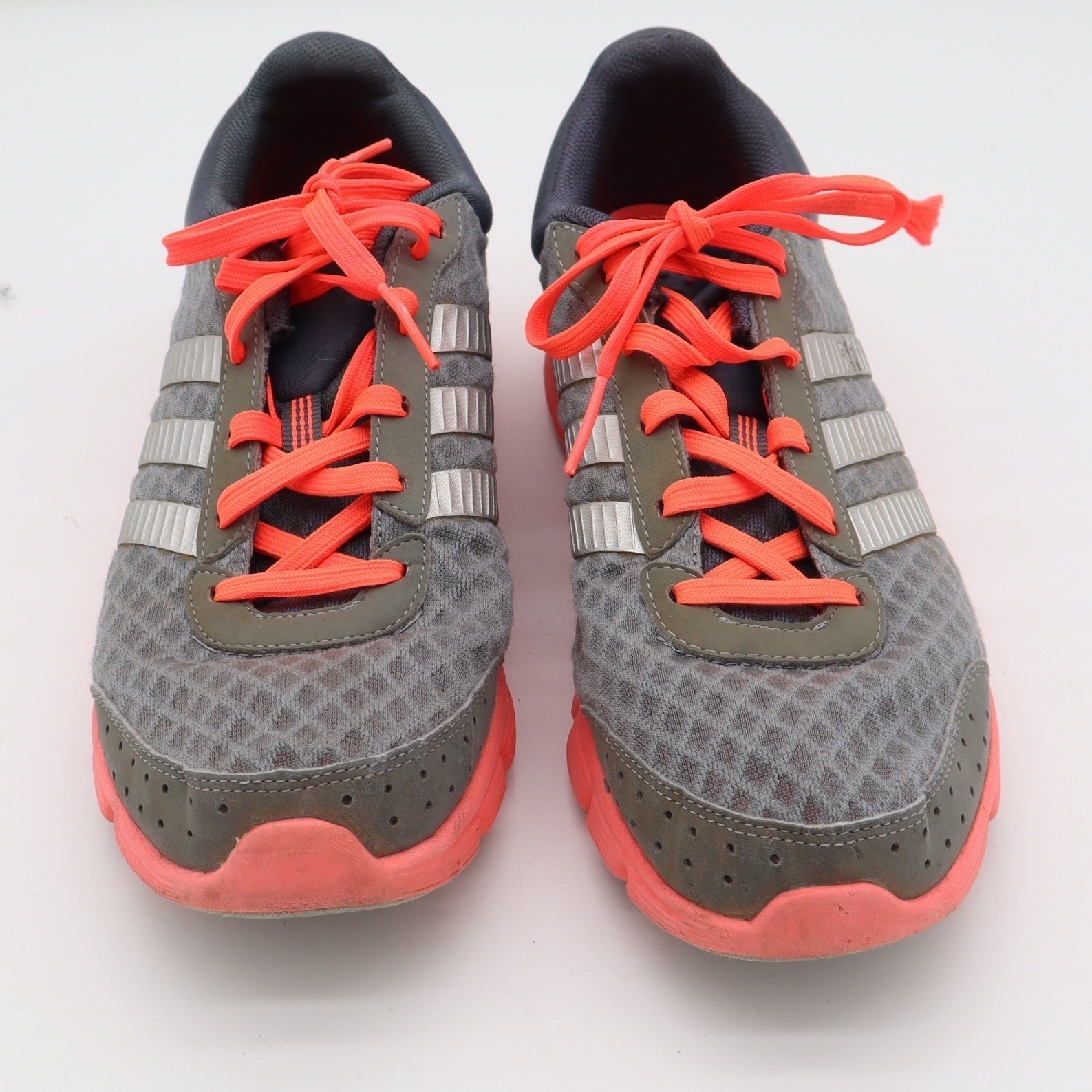 Adidas Climacool Women Running Shoes Grey Orange Pink G97196 Low Top Sneakers 10