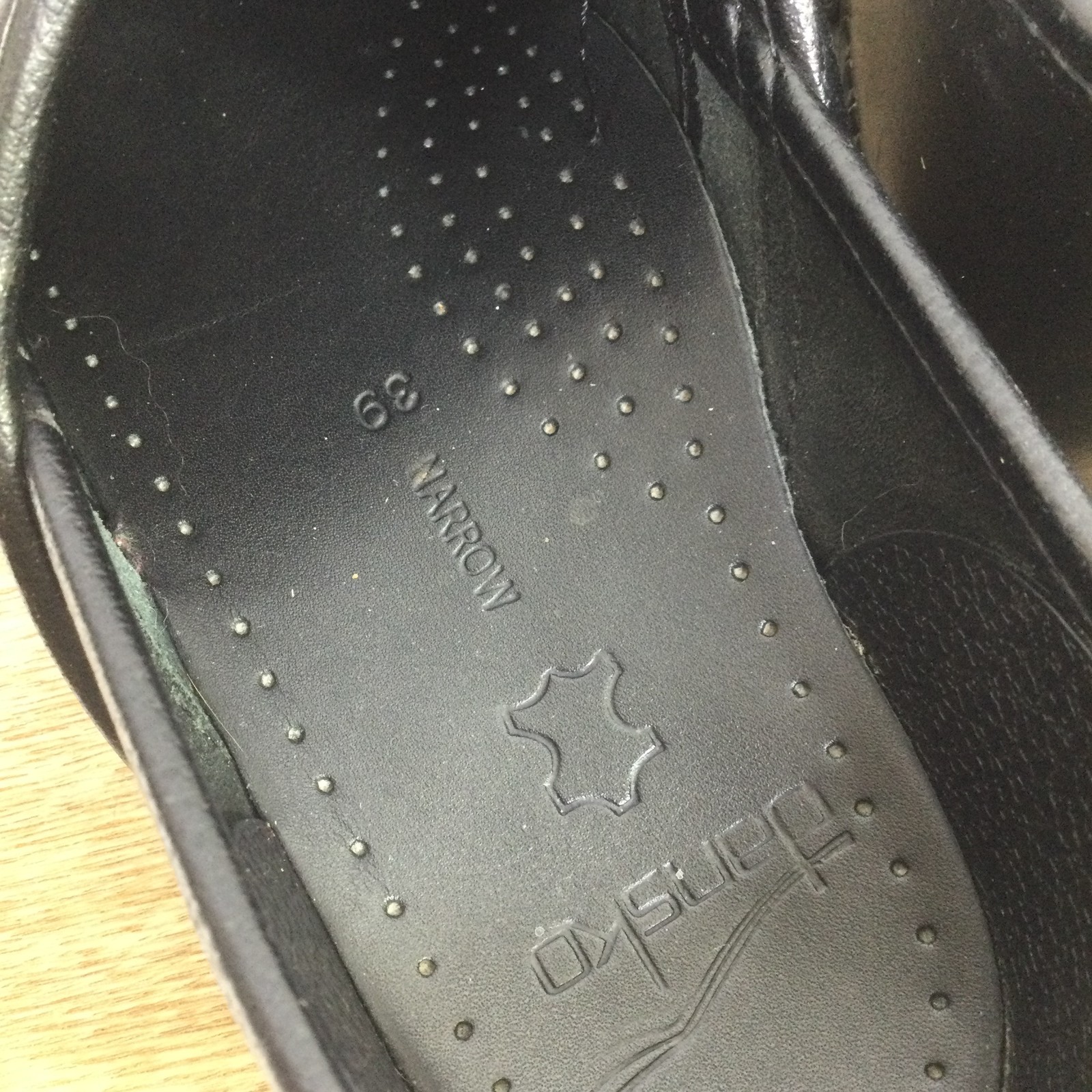 Dansko Women’s Professional Black Leather Clogs Work Nursing Shoes Size 8.5