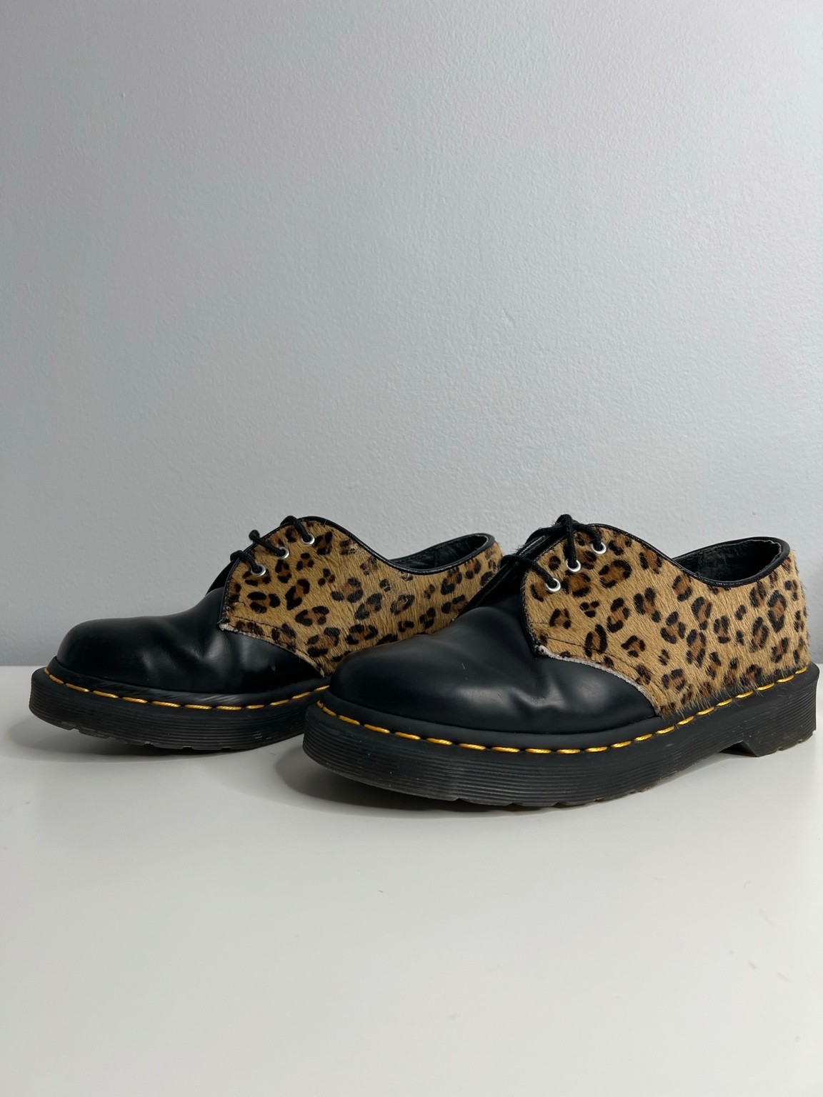 Dr. Martens 1461 AS502 Hair On Leopard 3-Eye Oxford Shoes Women’s US 6 EU 37
