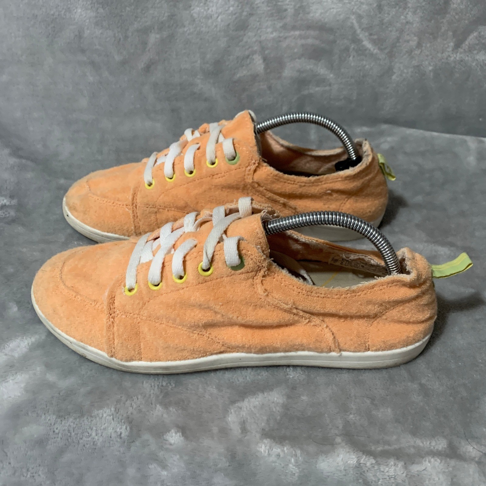 Vionic Beach Pismo Apricot Orange Terry Cloth Casual Sneakers Womens 11