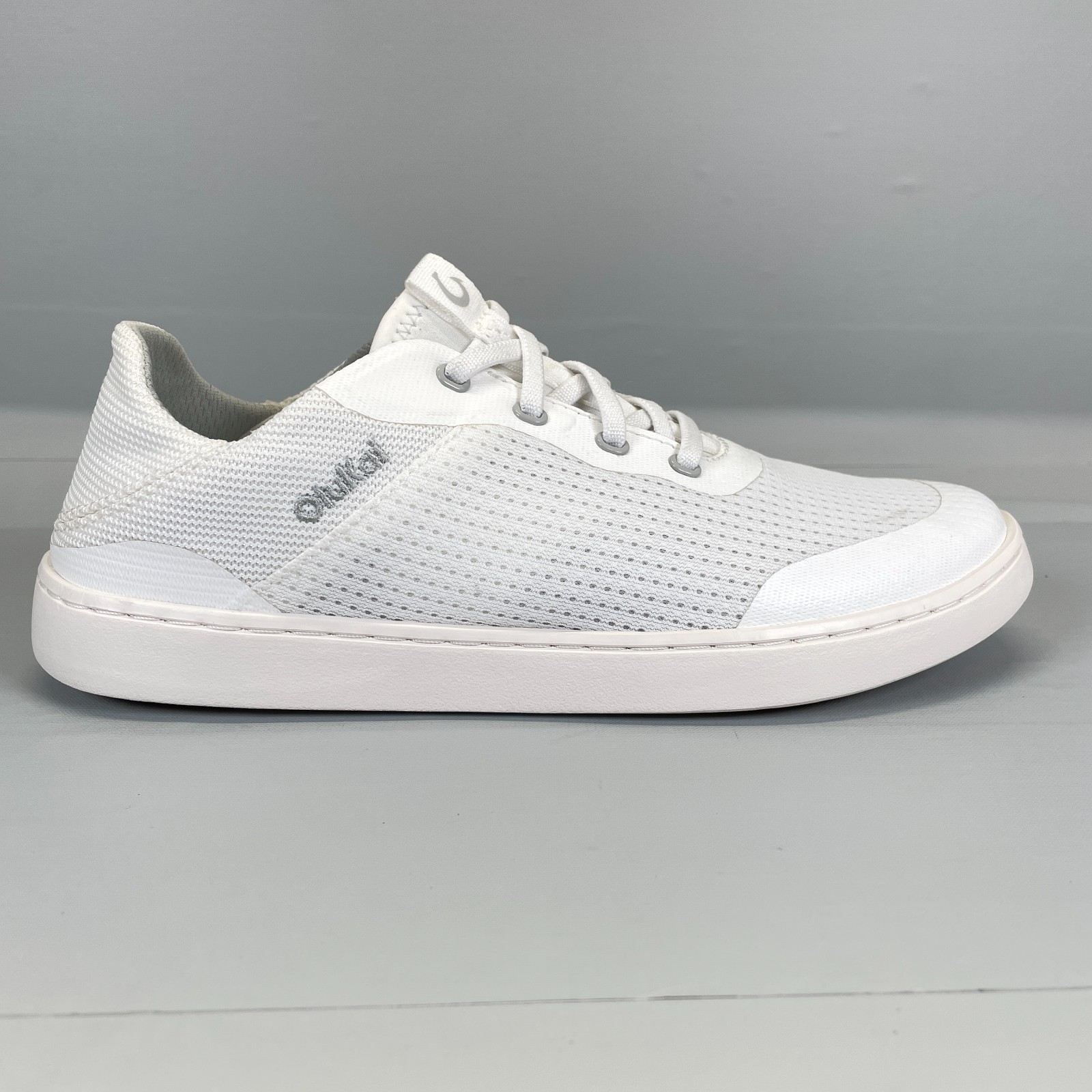 Olukai Kahakai Shoes Womens Size 8 White Mesh Lace Up Casual Athletic Sneakers