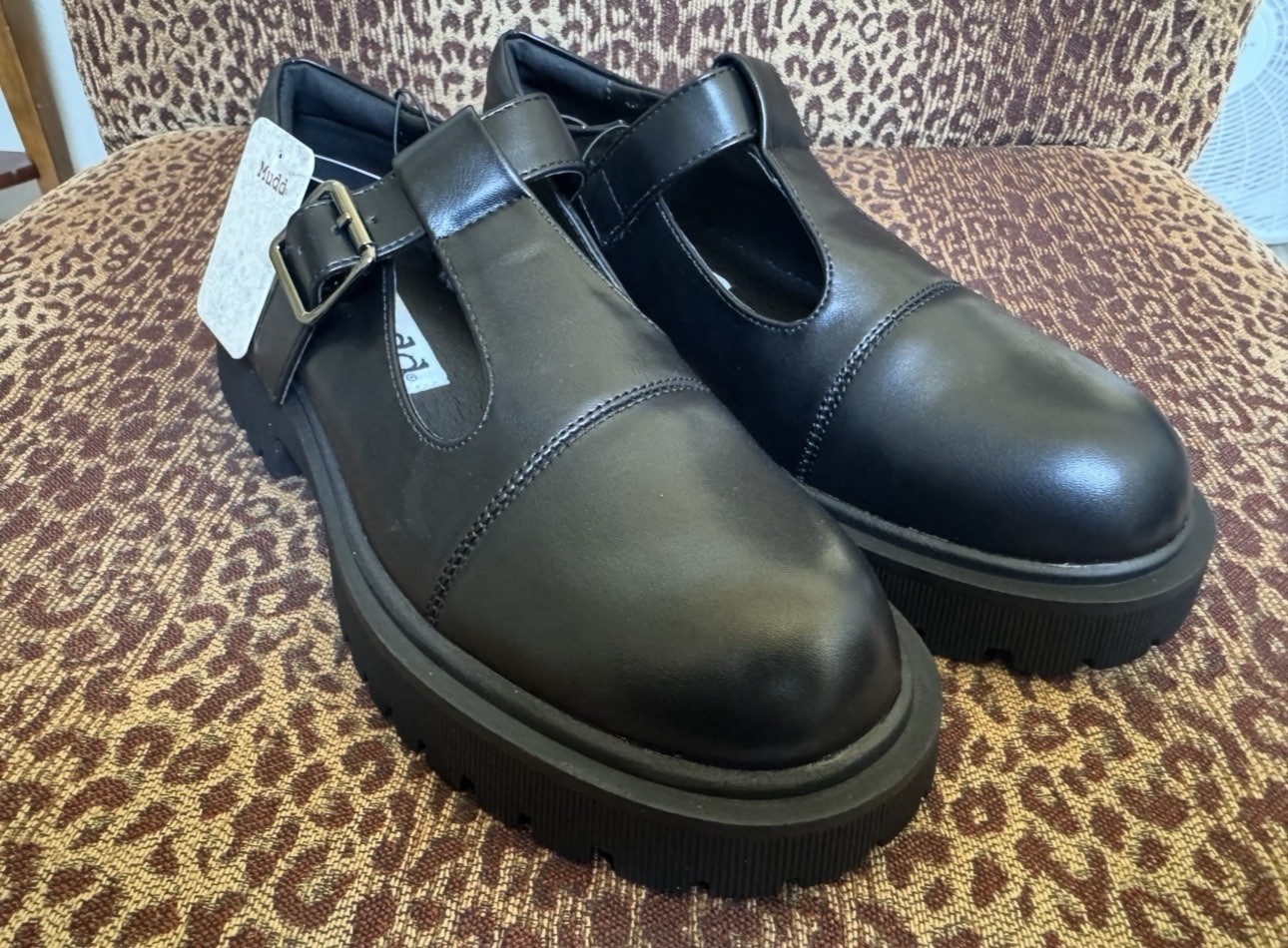 NWT Mudd Black Y2K Style Mary Jane Chunky Platform Sole Shoes Womens Size 7