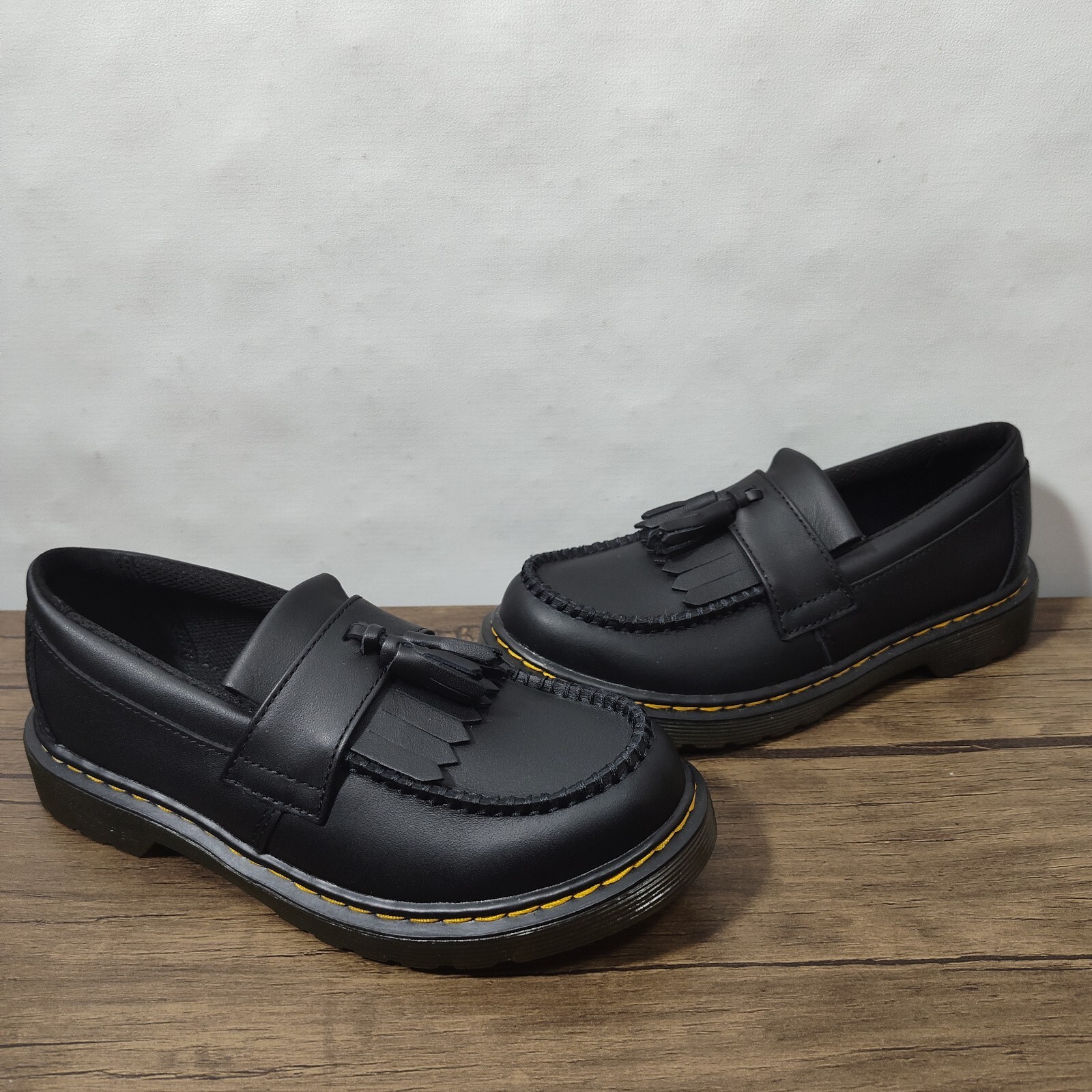 Dr. Martens Adrian J Black Leather Tassel Loafers Size US 3/UK 2/EU 34