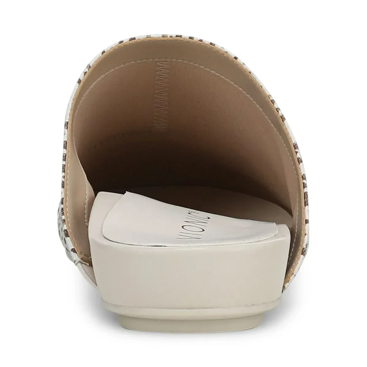 Vionic Opal Slip On Mule, Cream Multi Suede – Free Shipping