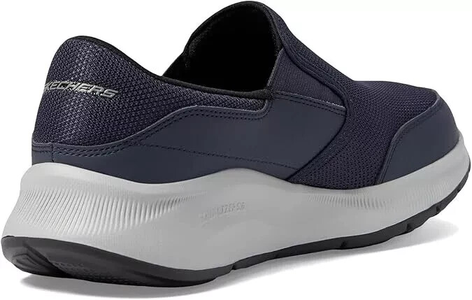 Men’s Skechers Shoes Navy Mesh Sport Air Cooled Memory Foam Slip On vegan 232515