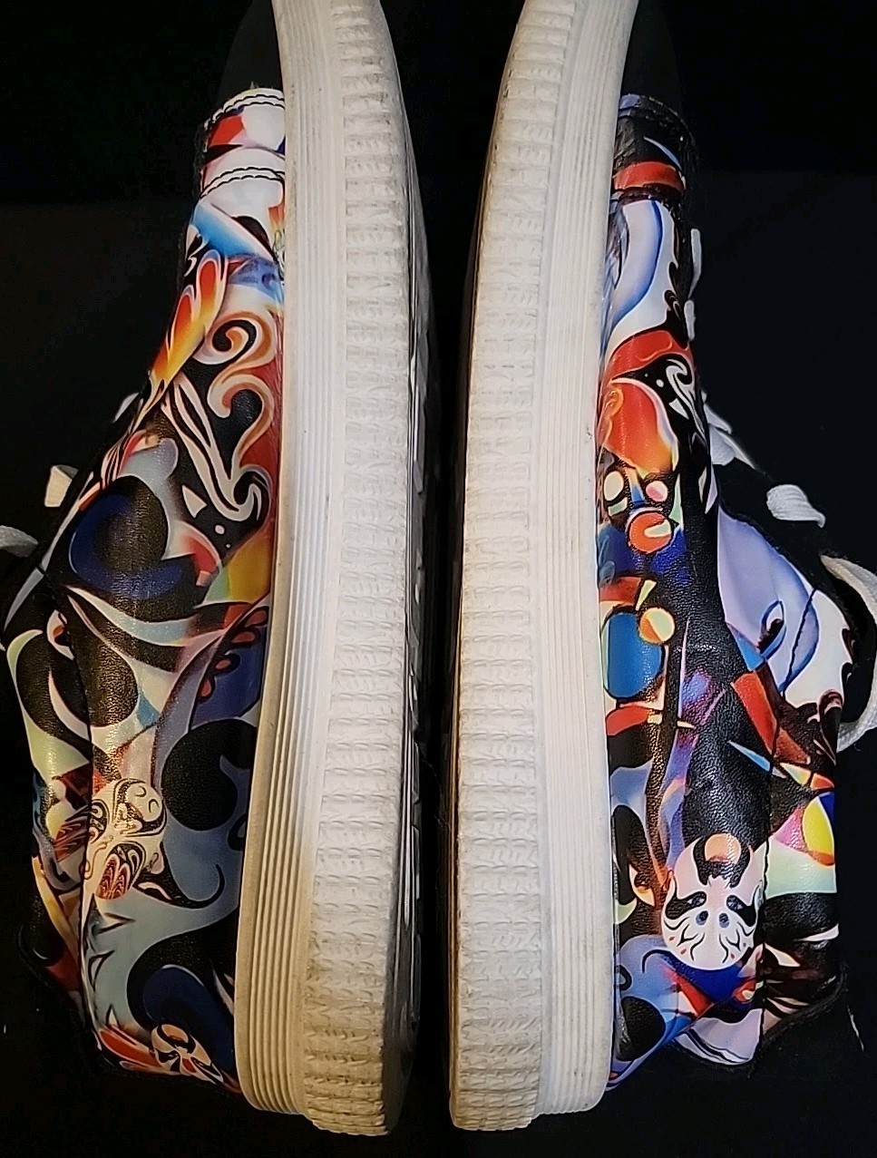SHE & IN Graffiti Clown Print SHOE SIZE 41 US 10 See Photos Size Chart Sneaker