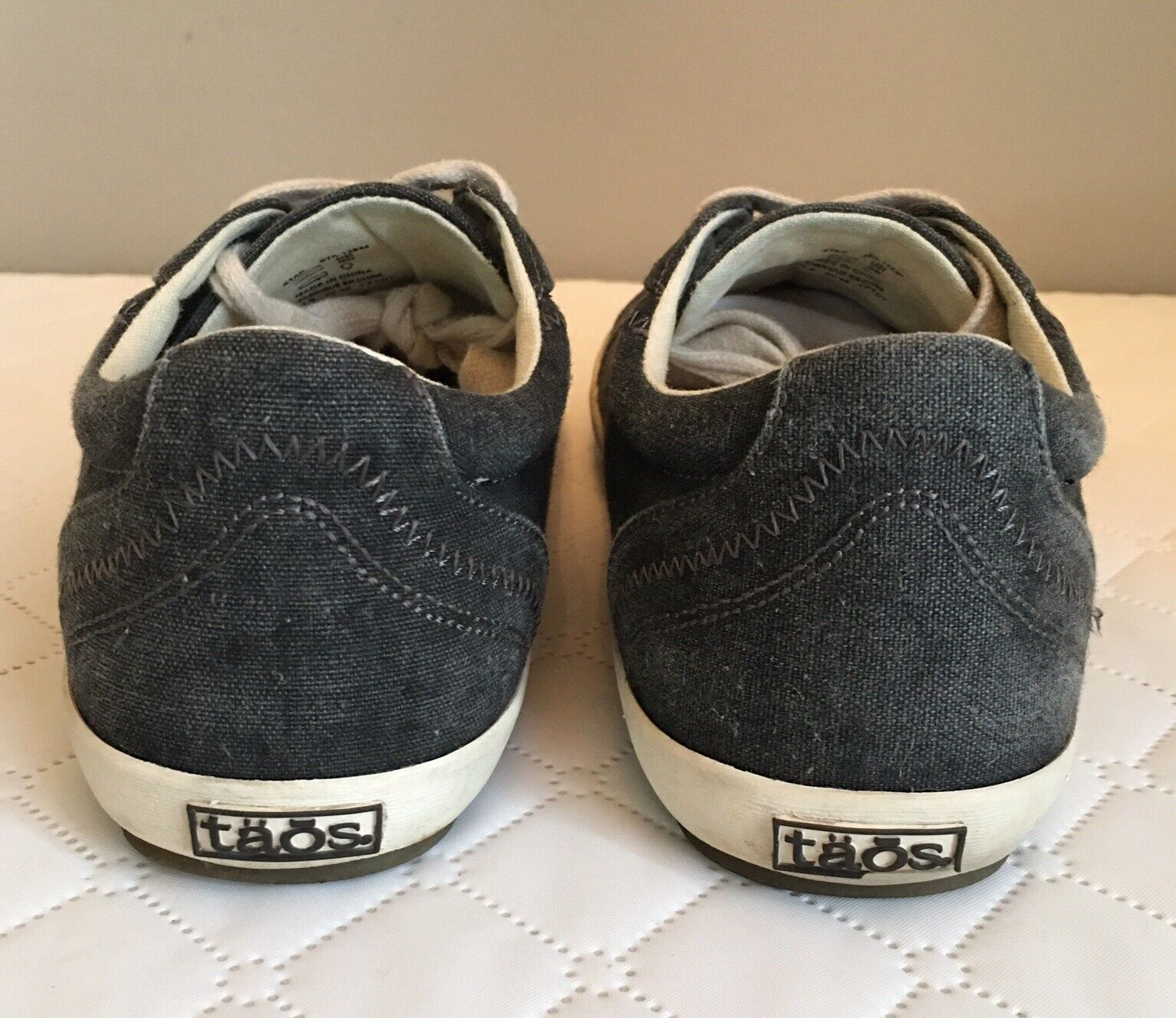Taos Star Sneaker Canvas Women US 8 EU 39 Gray Wash Ortho Support Shoe STA-12844