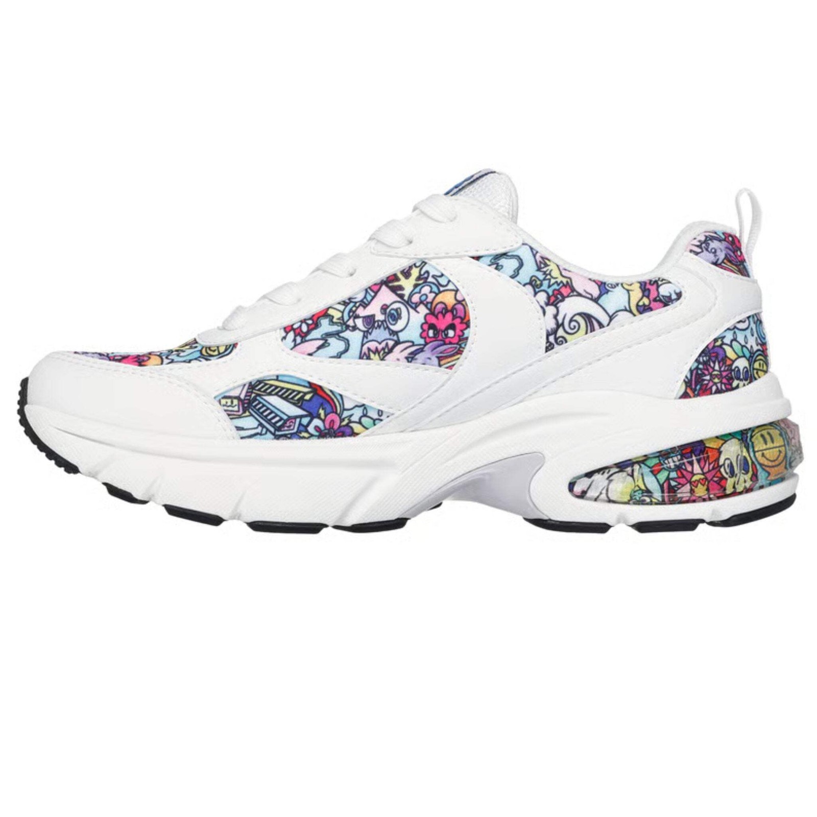 Skechers Women’s 177902 Shadow- Vexx Doodles White Multi Casual Shoes