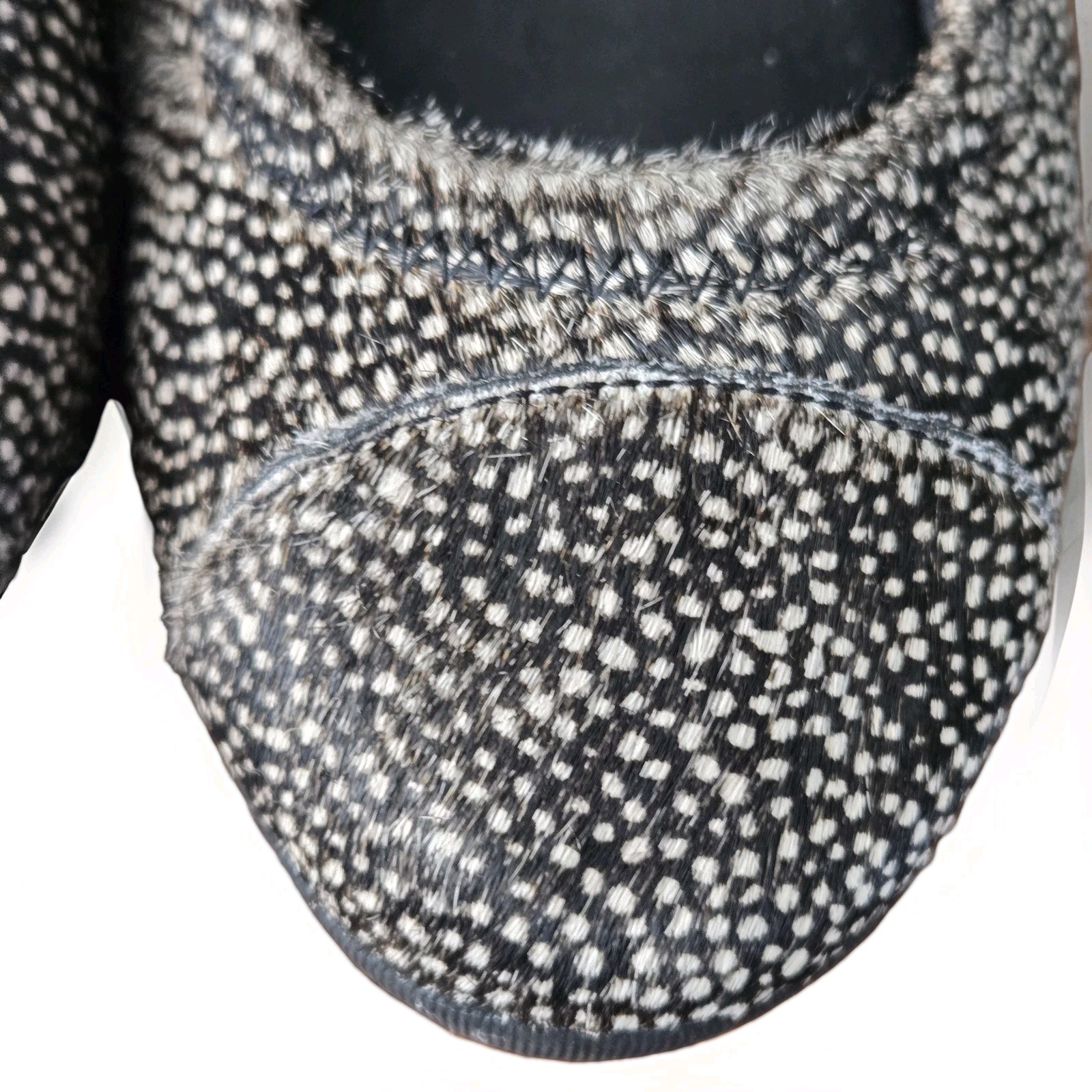 FitFlop SupercomFF™ Ballet Flats Black & White Pony Hair Leather EU 36.5 / US 6