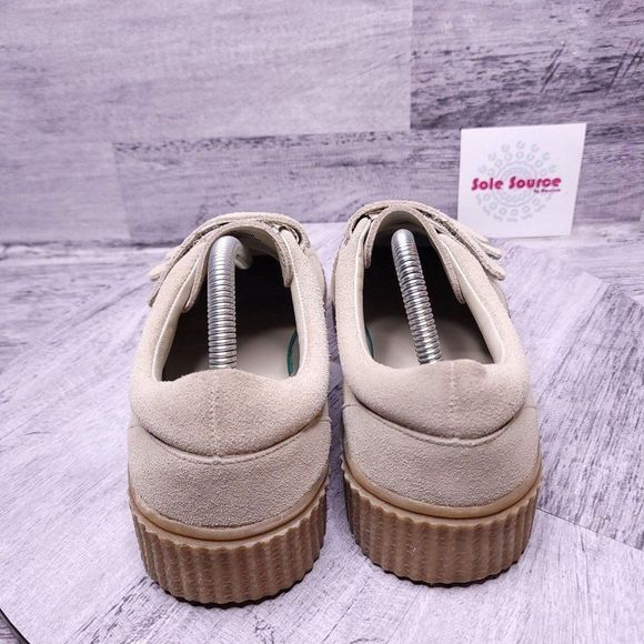 Urban Outfitters Hollie Suede Creeper Platform Sneaker Tan Women’s sz 10