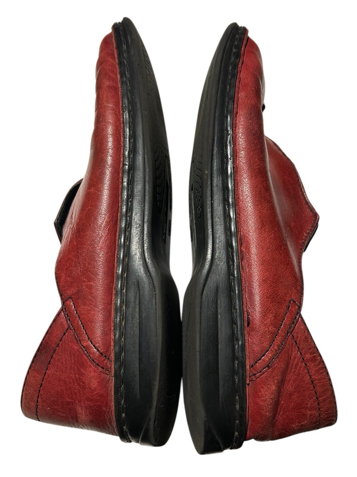 Josef Seibel Women’s Red Leather Hungary Slip-on Shoes – Size 40 (US 9 – 9.5)
